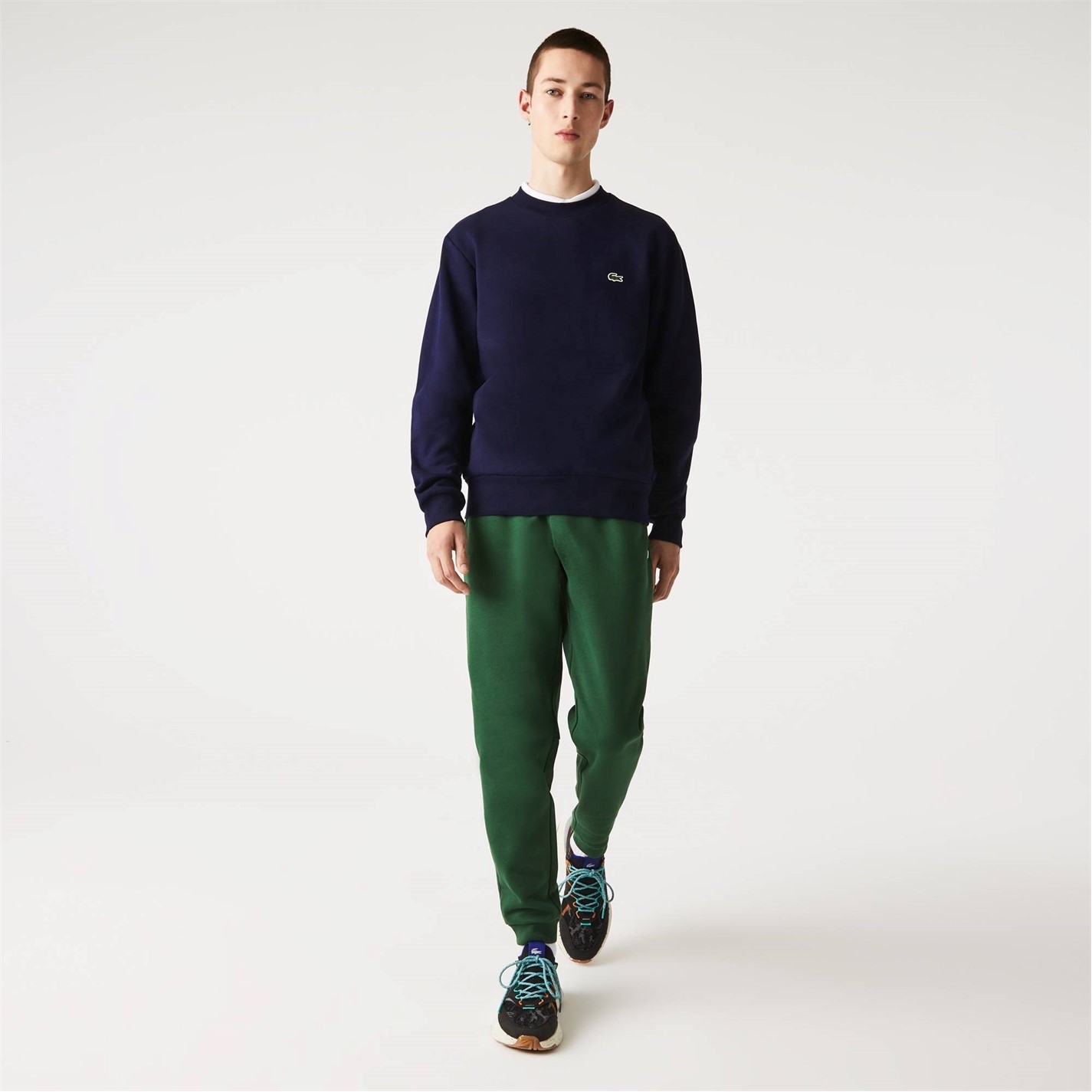 Mikina Lacoste Argentine Blue 1698723 Men's Basic Crew-Neck Sweatshirt - 7