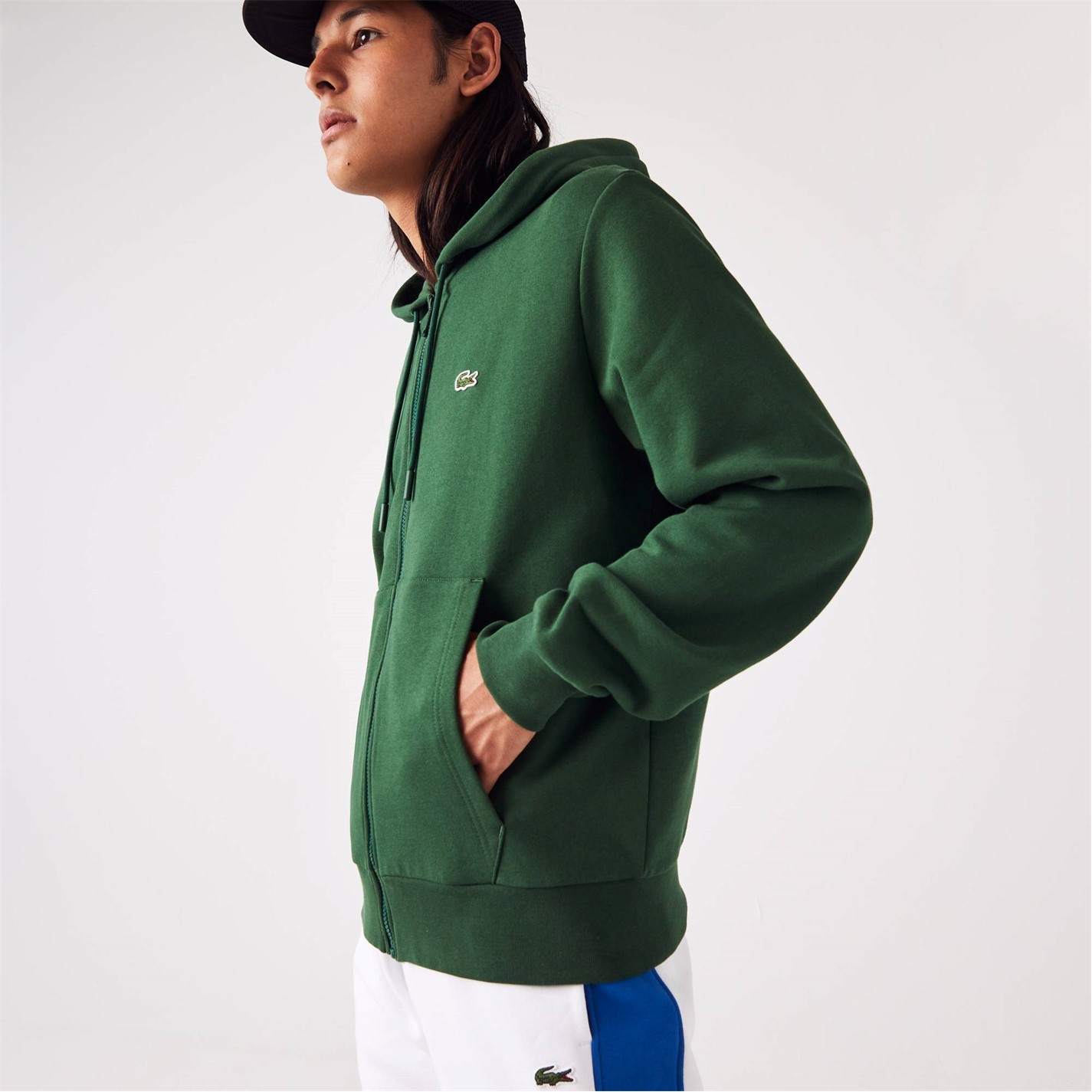 Mikina Lacoste Green 132 6046937 Men's Basic Full-Zip Hoodie - 3