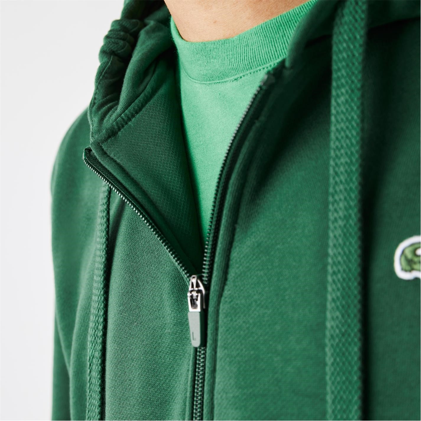 Mikina Lacoste Green 132 6046937 Men's Basic Full-Zip Hoodie - 5