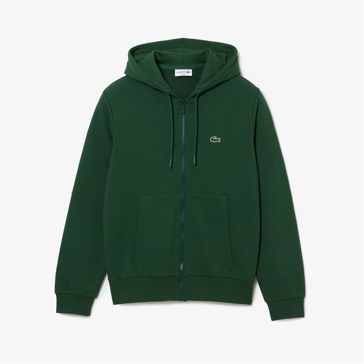 Mikina Lacoste Green 132 6046937 Men's Basic Full-Zip Hoodie - 8