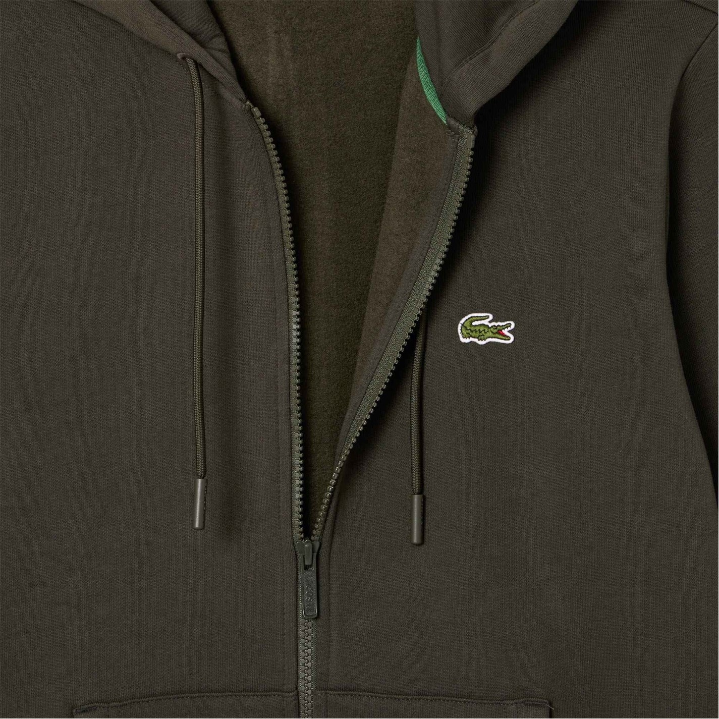 Mikina Lacoste Green L7A 732518 Men's Basic Full-Zip Hoodie - 2