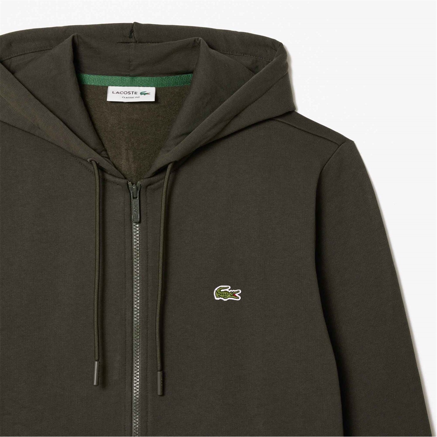 Mikina Lacoste Green L7A 732518 Men's Basic Full-Zip Hoodie - 4