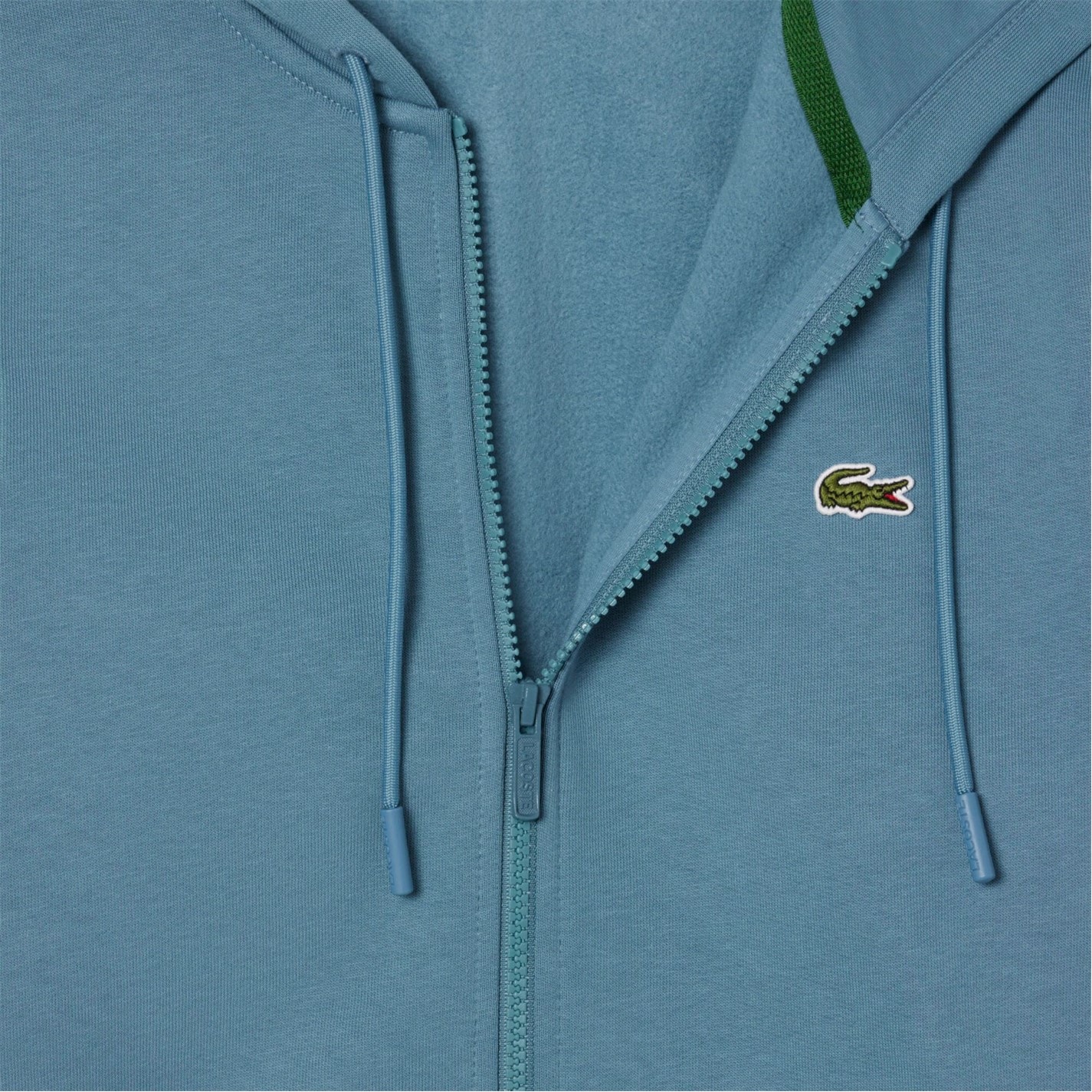 Mikina Lacoste Blue HD9 259823 Men's Basic Full-Zip Hoodie - 5