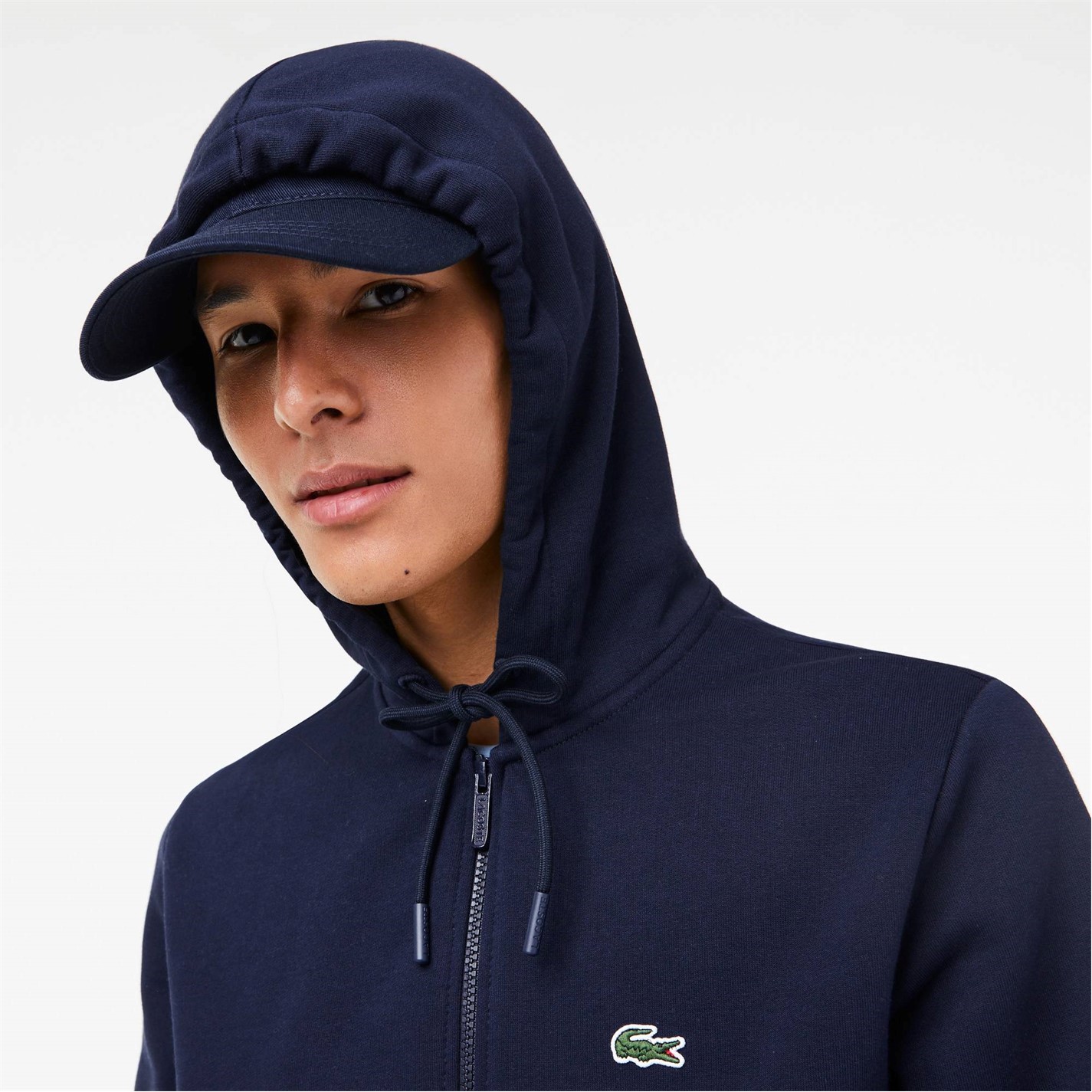Mikina Lacoste Navy 166 2321642 Men's Basic Full-Zip Hoodie - 3