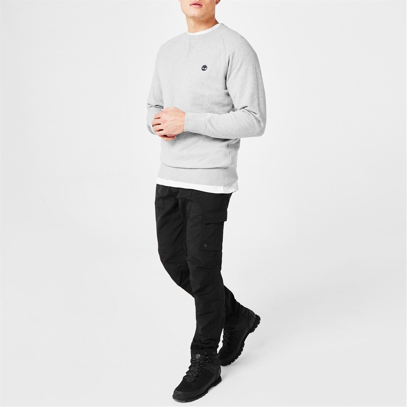 Mikina Timberland Med Grey Hthr 8029350 Sweatshirt - 2