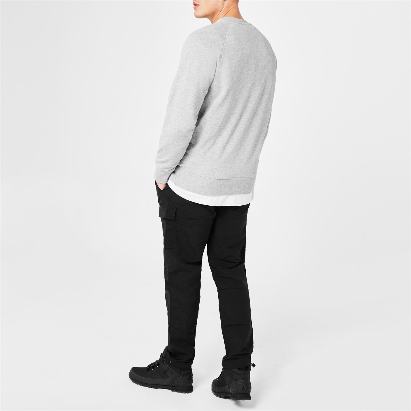 Mikina Timberland Med Grey Hthr 8029350 Sweatshirt - 3