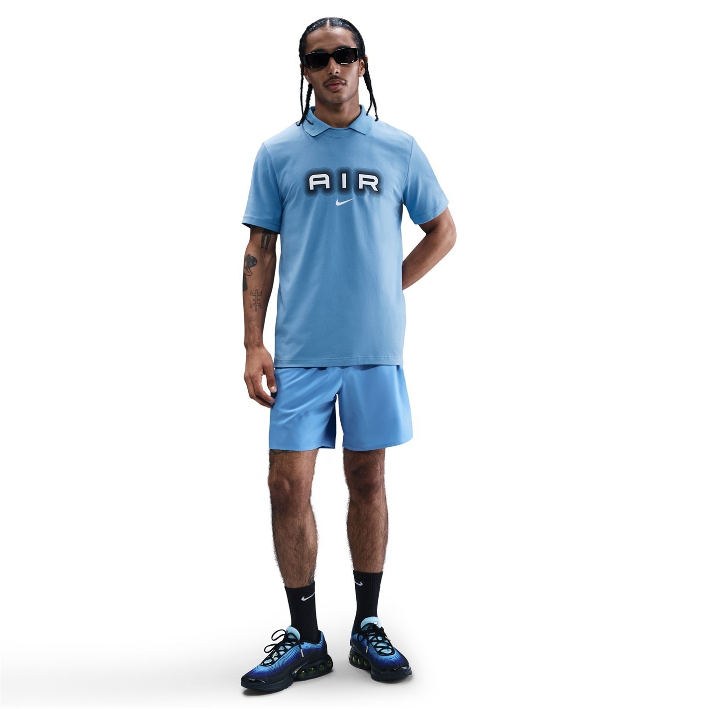 Tričko Nike Blue 3031421 M NSW SW AIR GRAPHIC TEE - 3