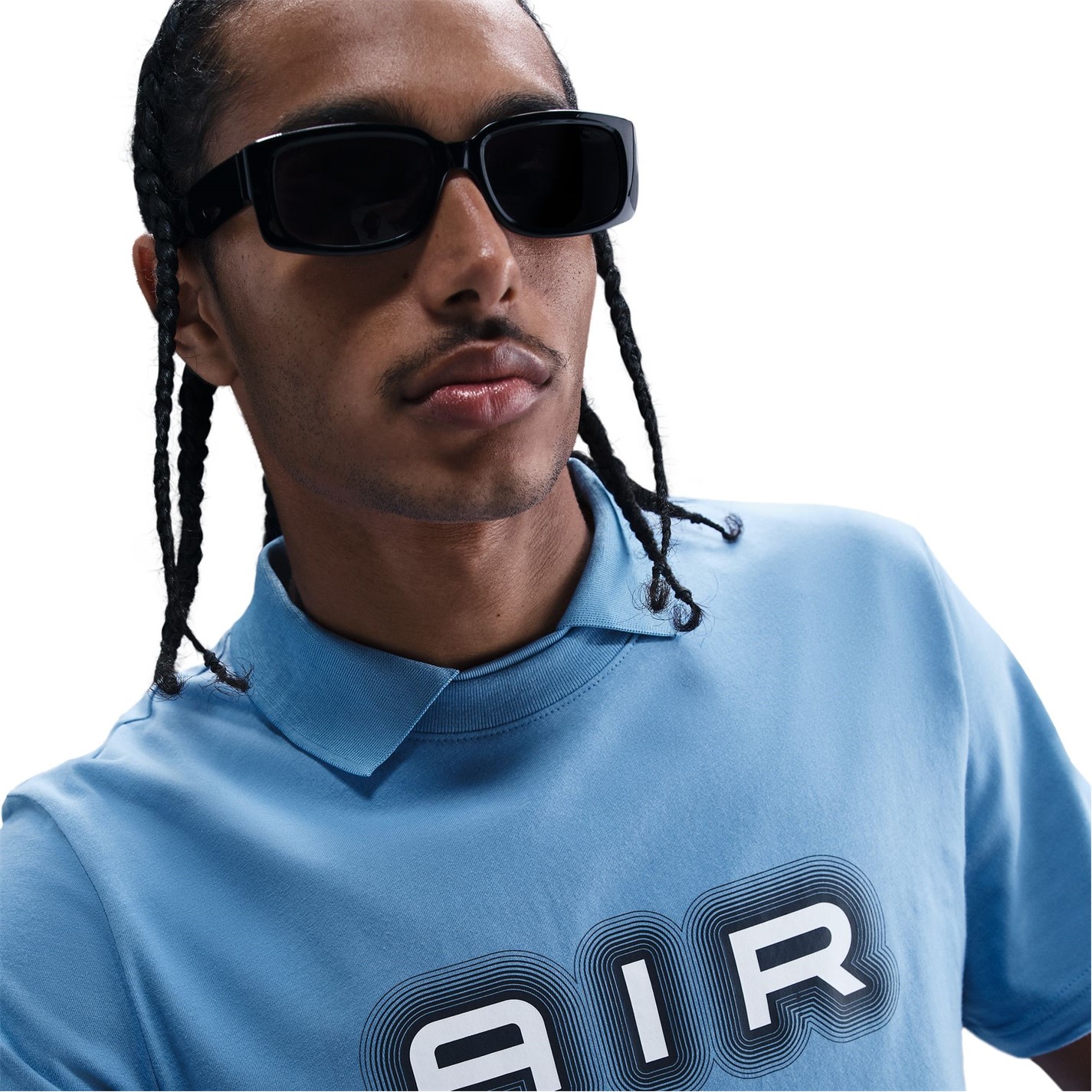 Tričko Nike Blue 3031421 M NSW SW AIR GRAPHIC TEE - 5