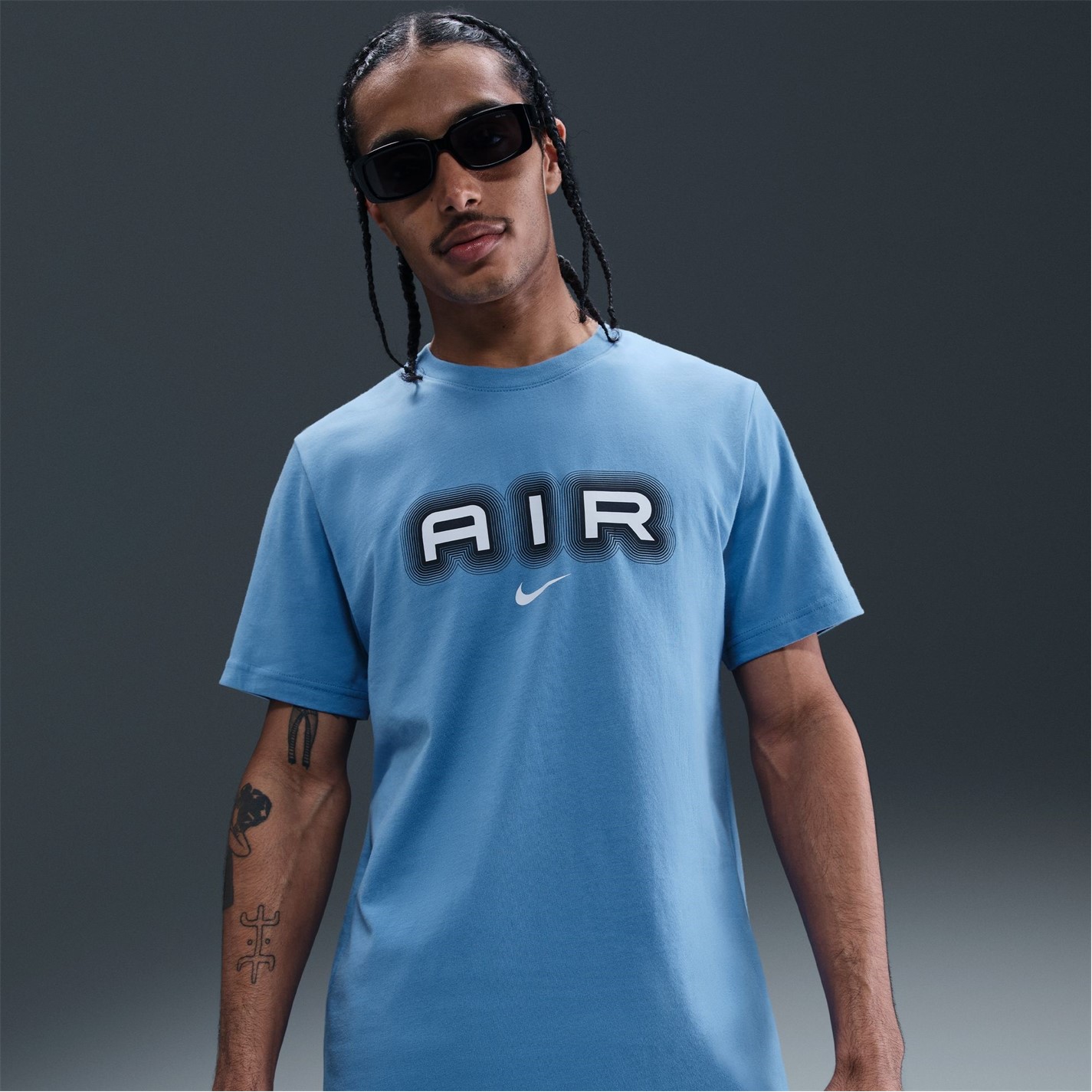 Tričko Nike Blue 3031421 M NSW SW AIR GRAPHIC TEE - 6