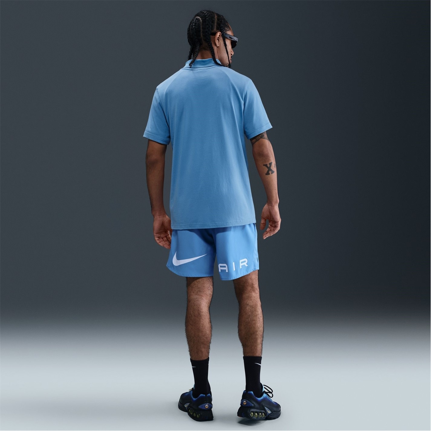 Tričko Nike Blue 3031421 M NSW SW AIR GRAPHIC TEE - 8