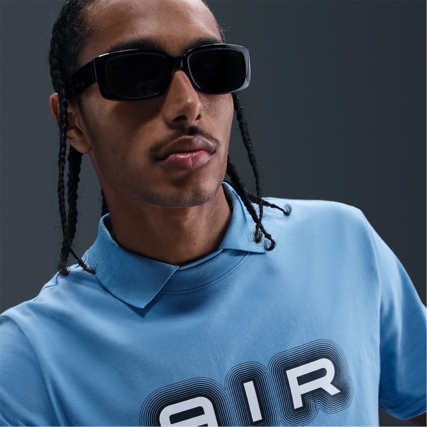 Tričko Nike Blue 3031421 M NSW SW AIR GRAPHIC TEE - 10