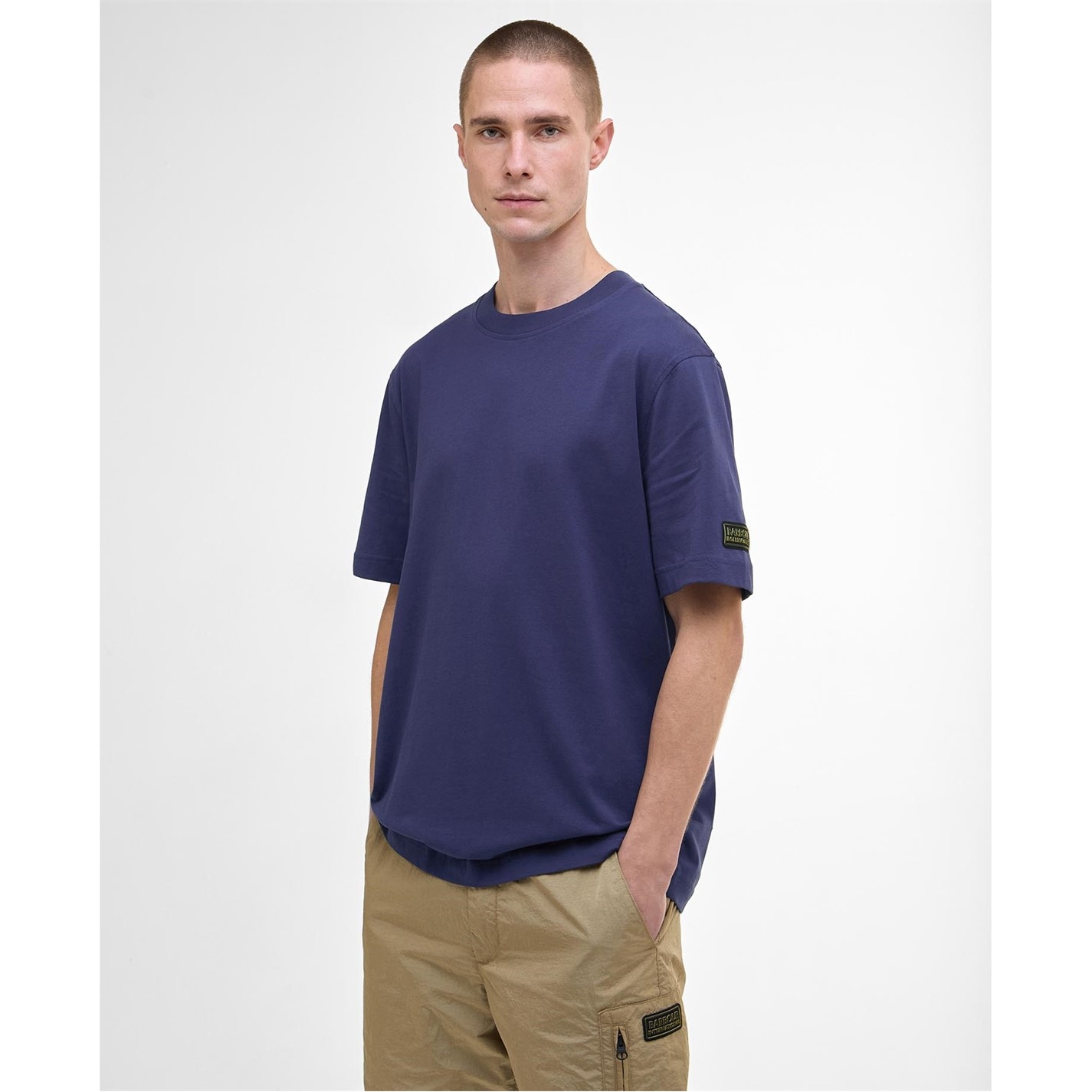 Tričko Barbour International Pigment Navy 629158 Outline T-Shirt - 2