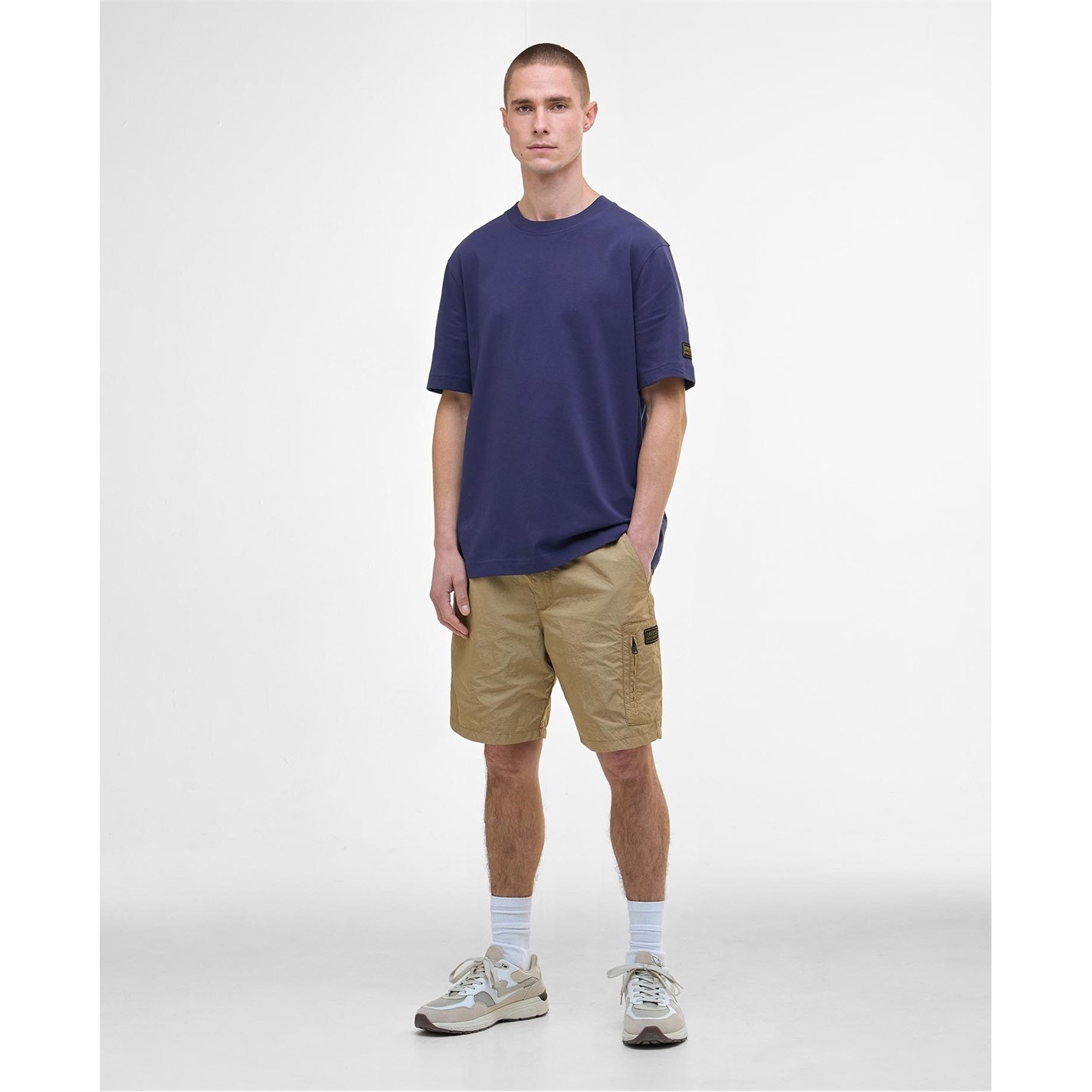 Tričko Barbour International Pigment Navy 629158 Outline T-Shirt - 5