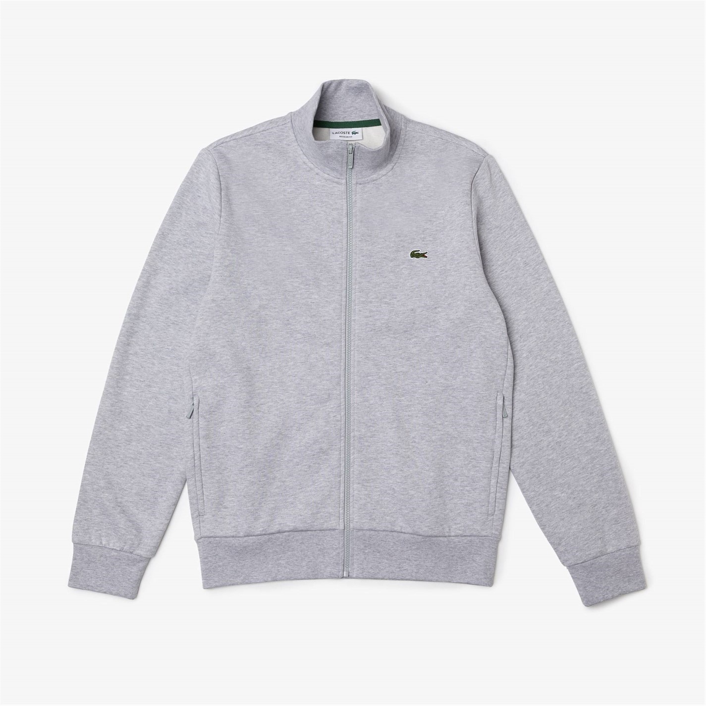 Mikina Lacoste Light Grey CCA 6333200 Men's Basic Full Zip Fleece Top - 4