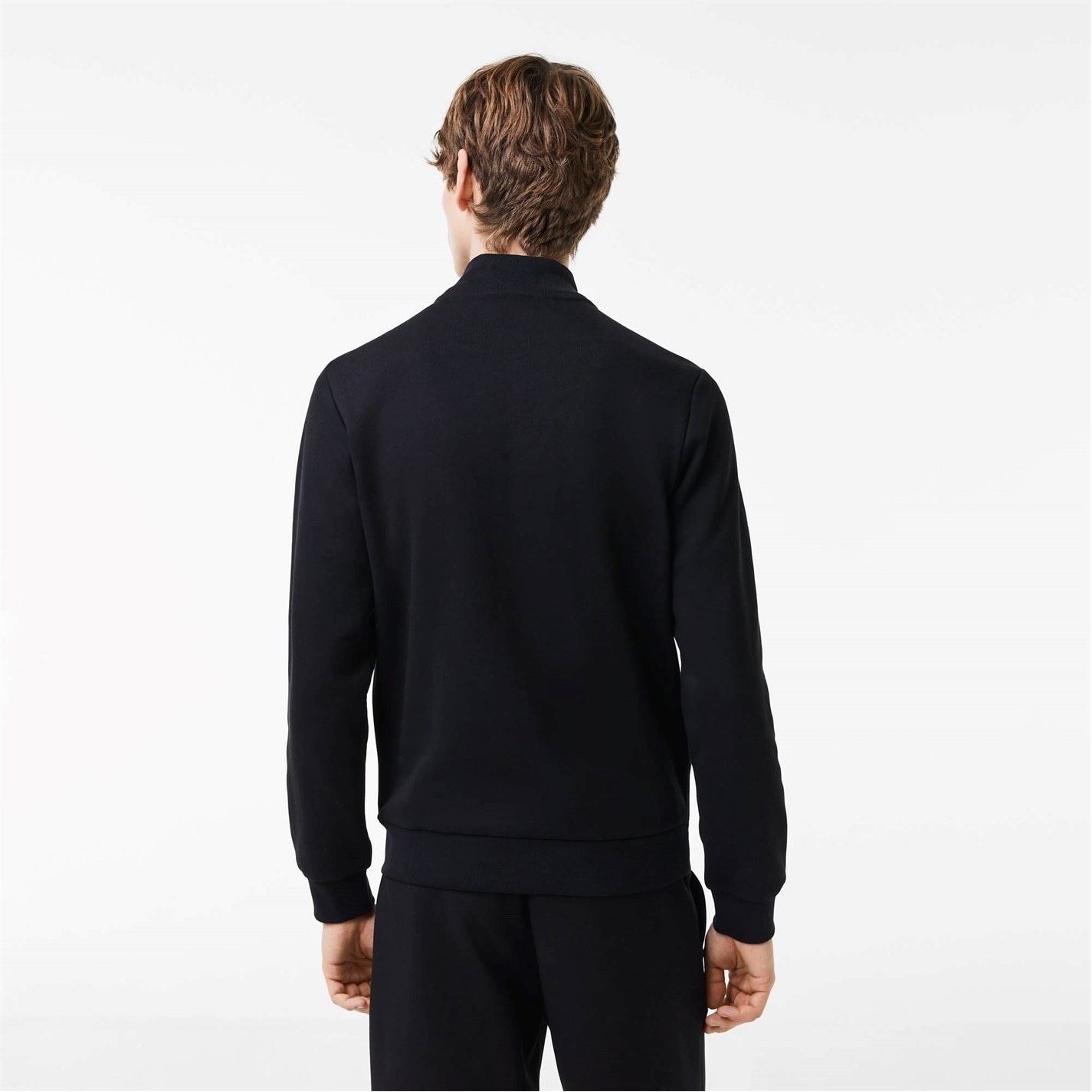 Mikina Lacoste Black C31 5600783 Men's Basic Full Zip Fleece Top - 2