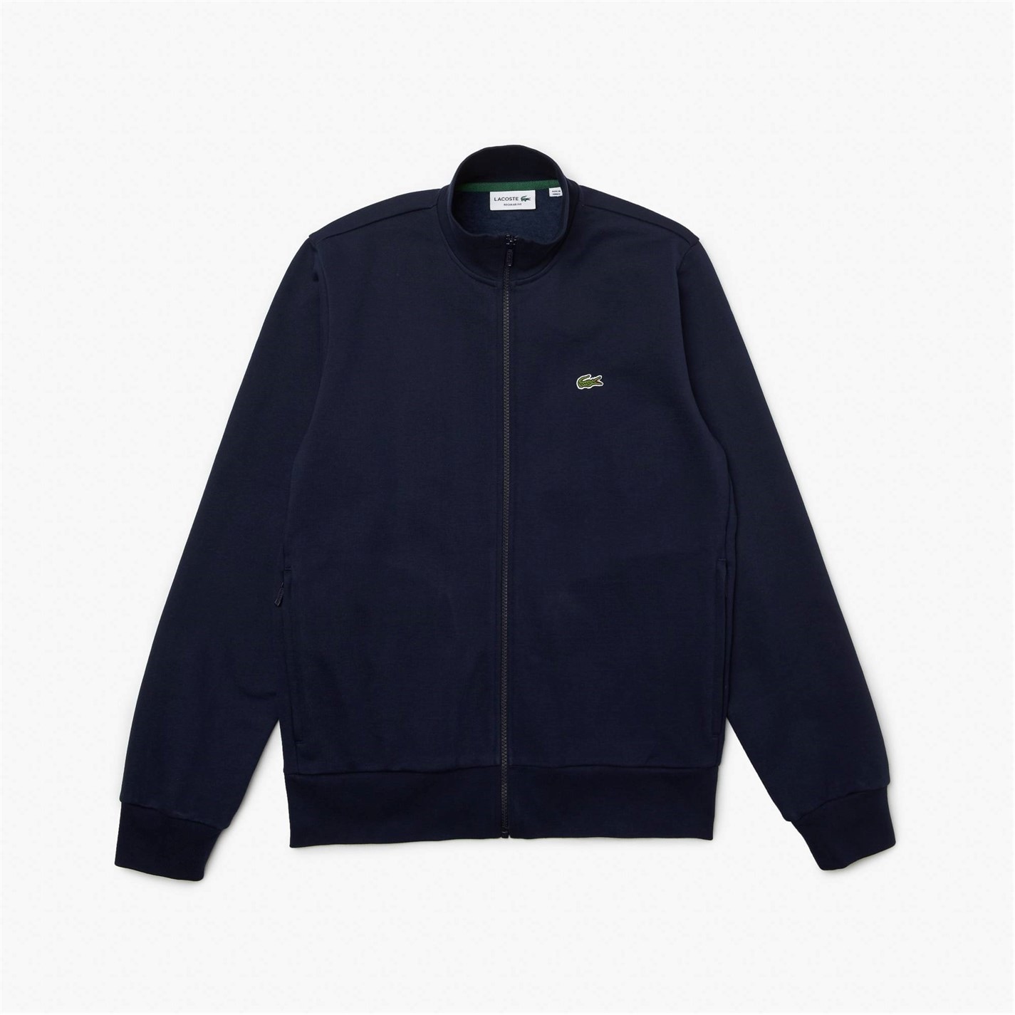 Mikina Lacoste Navy 166 7333217 Men's Basic Full Zip Fleece Top - 4