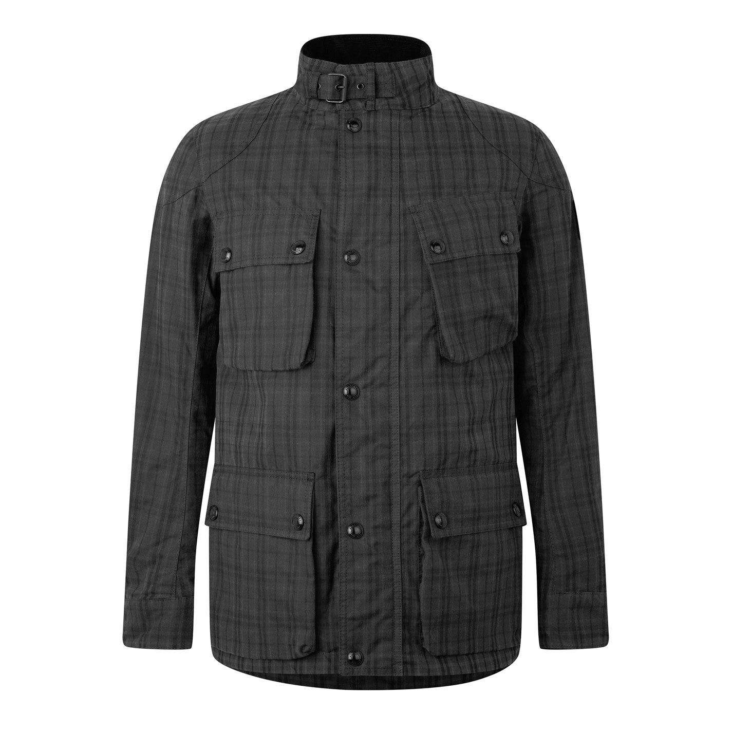 Bunda BELSTAFF Charcoal 9773224 Men's Fieldmaster Water Resistant Cotton Long Sleeve Wax Jacket - 1
