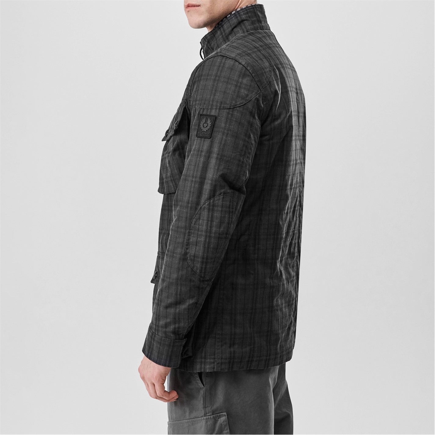 Bunda BELSTAFF Charcoal 9773224 Men's Fieldmaster Water Resistant Cotton Long Sleeve Wax Jacket - 5