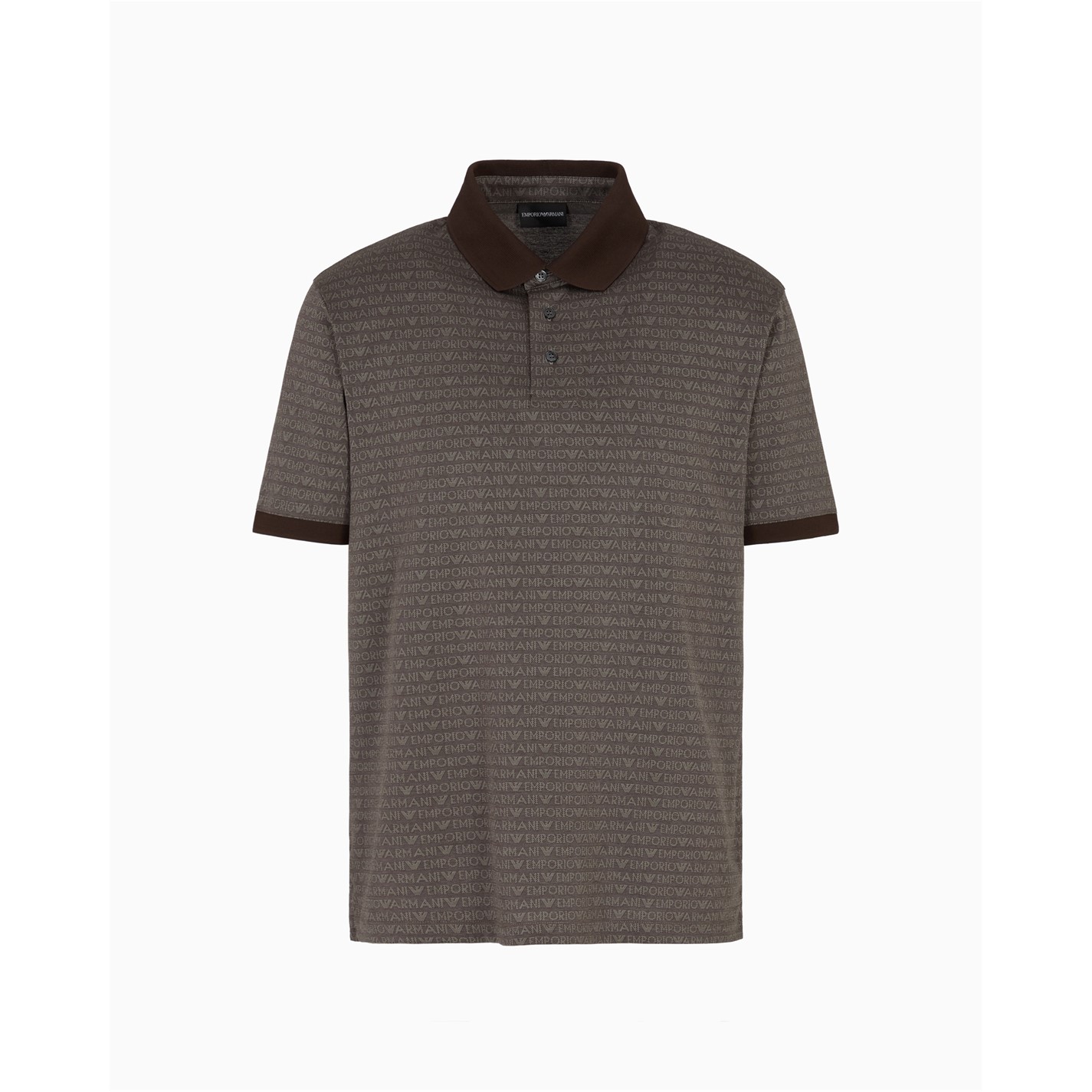 Tričko EMPORIO ARMANI Logo Jacq Brown 1694785 Men's Short-Sleeve Polo Shirt - 1