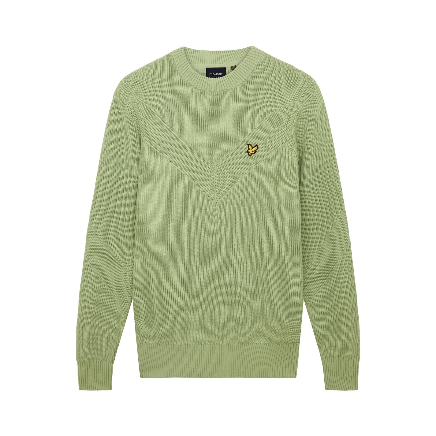 Mikina Lyle and Scott Glencoe Green 3294127 Chevron Jumper - 1