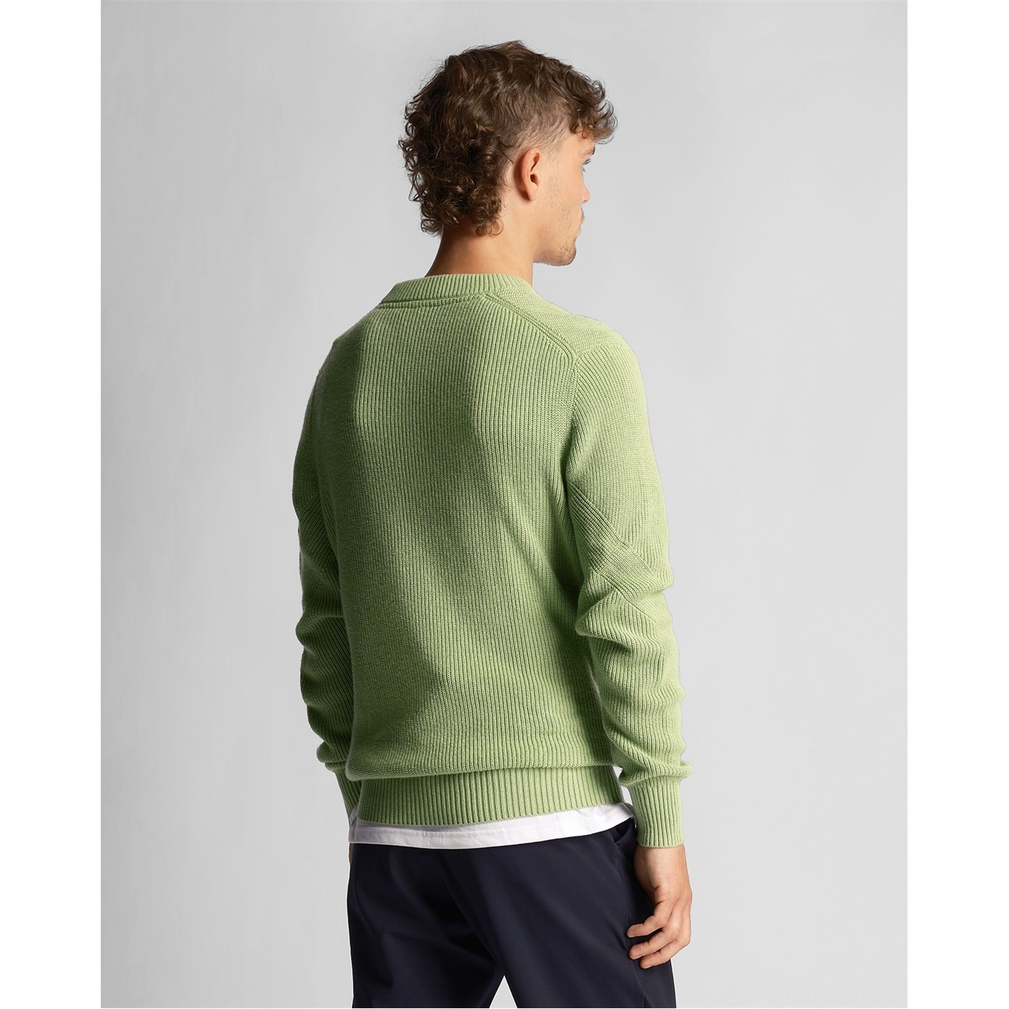 Mikina Lyle and Scott Glencoe Green 3294127 Chevron Jumper - 3
