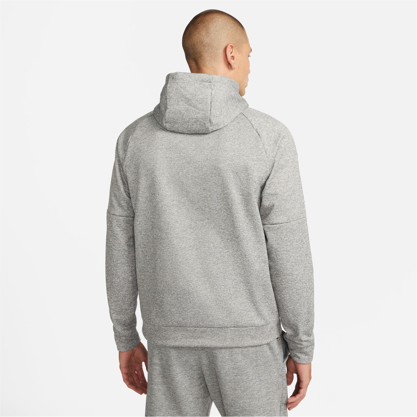 Mikina Nike DK GREY HEATHER 2433250 Therma Men's Therma-FIT Hooded Fitness Pullover - 2