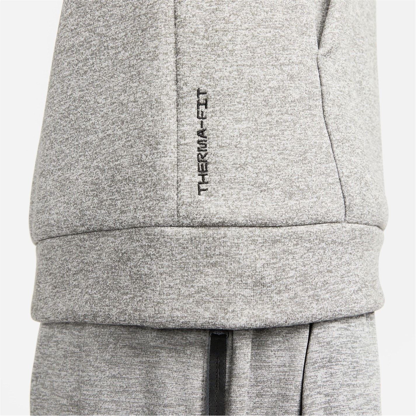 Mikina Nike DK GREY HEATHER 2433250 Therma Men's Therma-FIT Hooded Fitness Pullover - 5