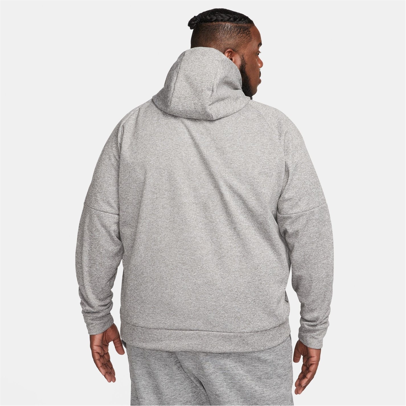 Mikina Nike DK GREY HEATHER 2433250 Therma Men's Therma-FIT Hooded Fitness Pullover - 8