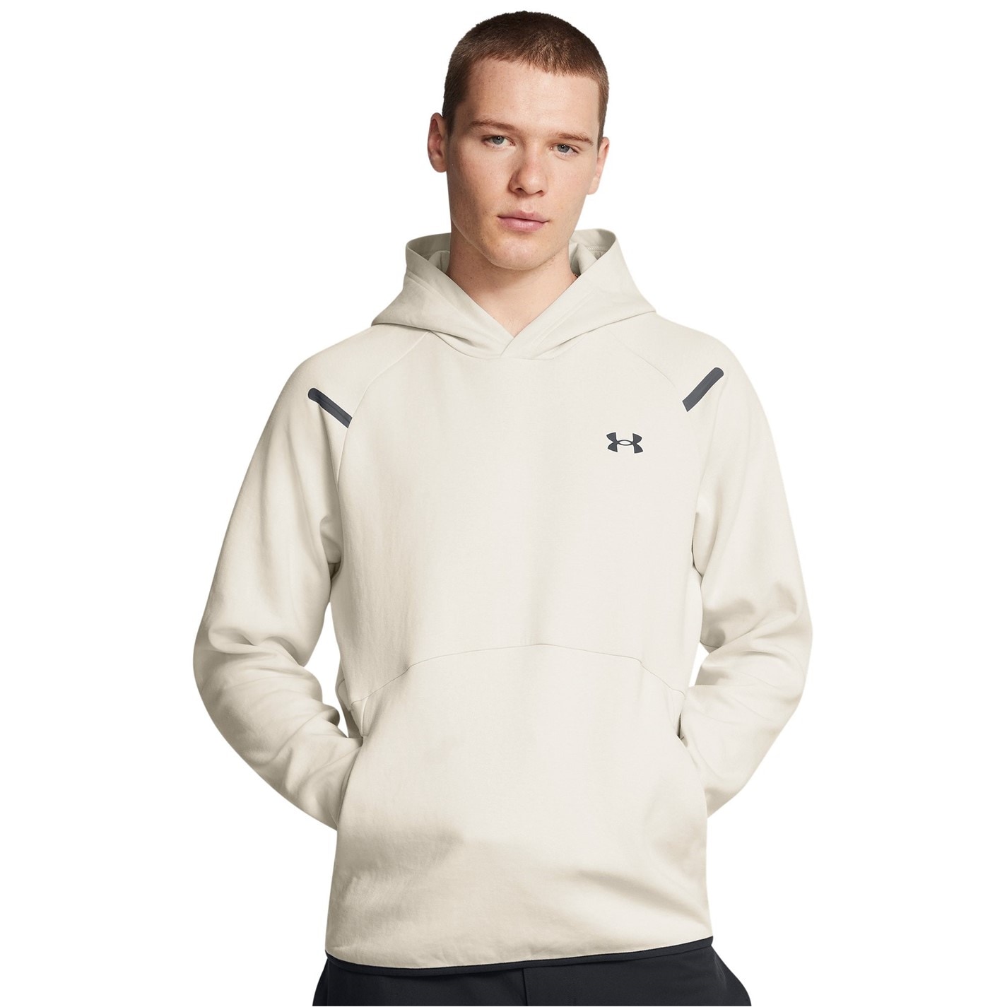 Mikina Under Armour Sum White 2666043 Men's Unstoppable Fleece Hoodie - 2