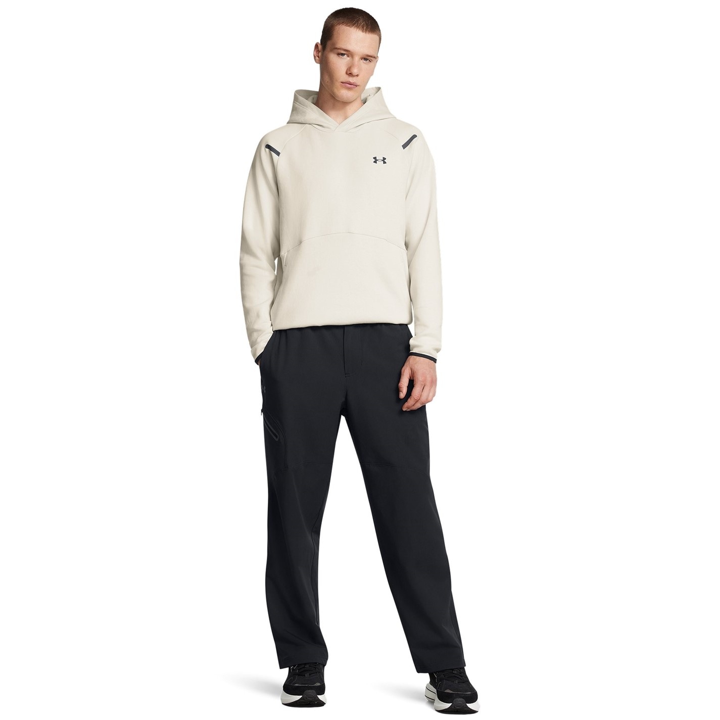 Mikina Under Armour Sum White 2666043 Men's Unstoppable Fleece Hoodie - 4