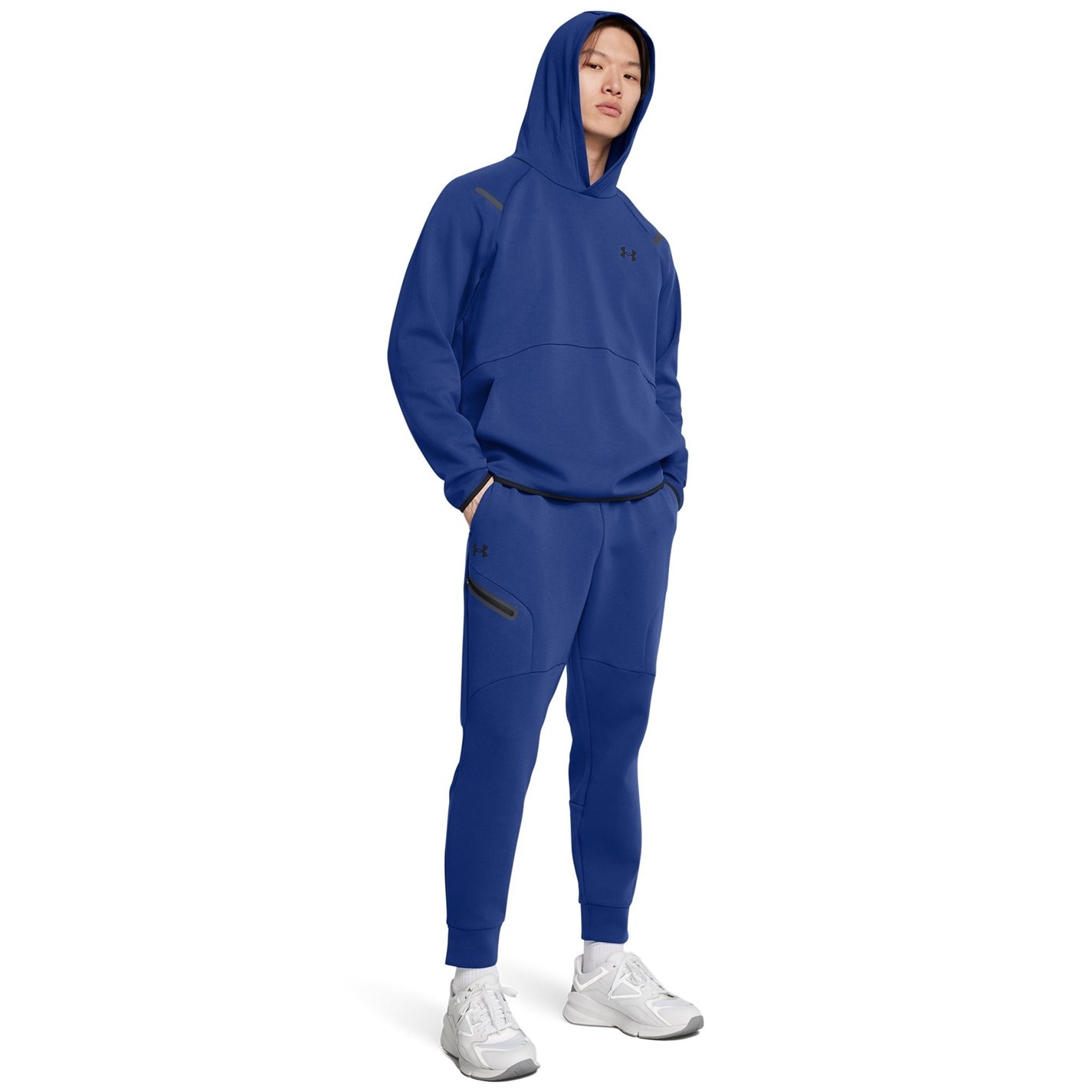Mikina Under Armour Blue 7535685 Men's Unstoppable Fleece Hoodie - 5