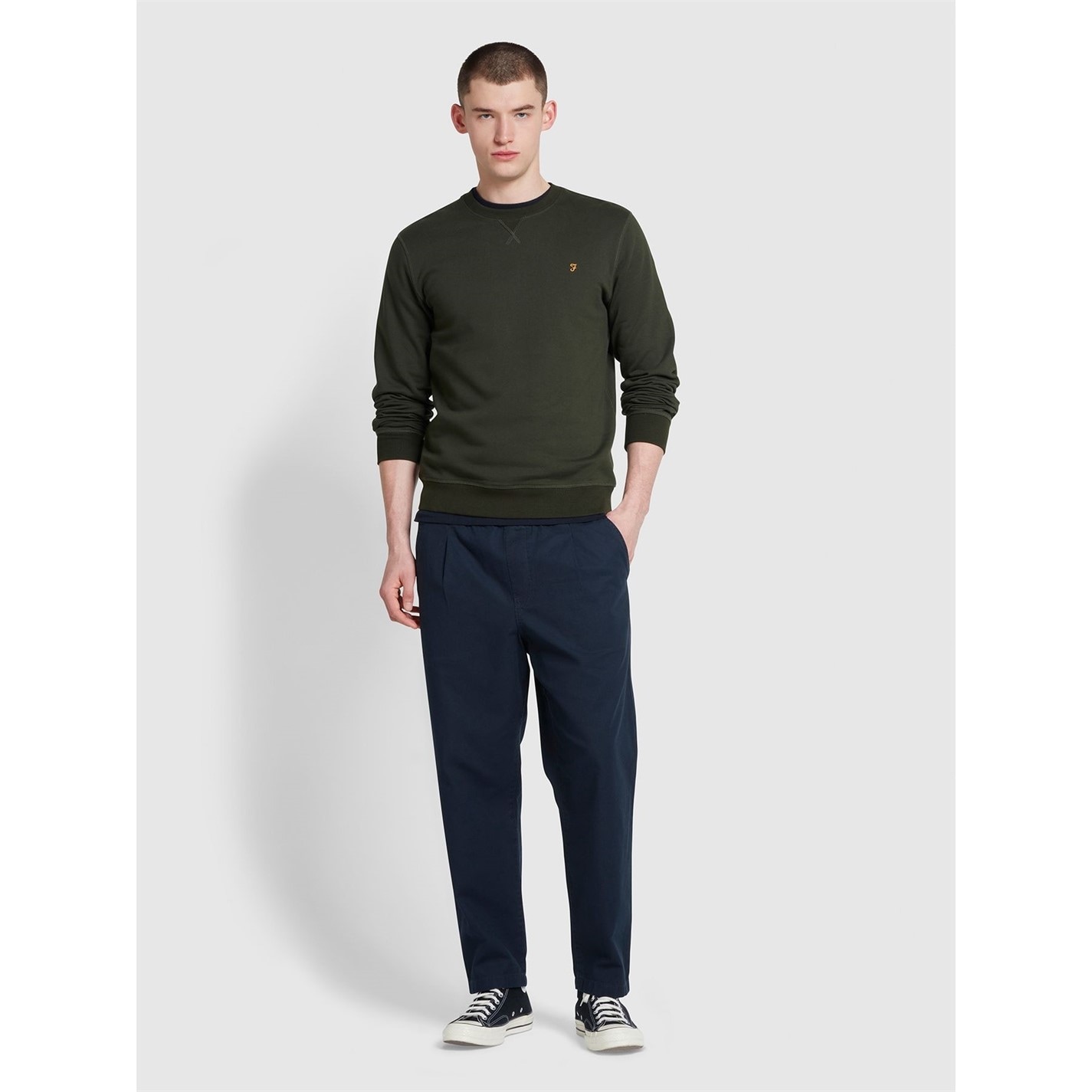 Mikina Farah Evergreen 357 1644412 Tim Crew Sweatshirt - 2