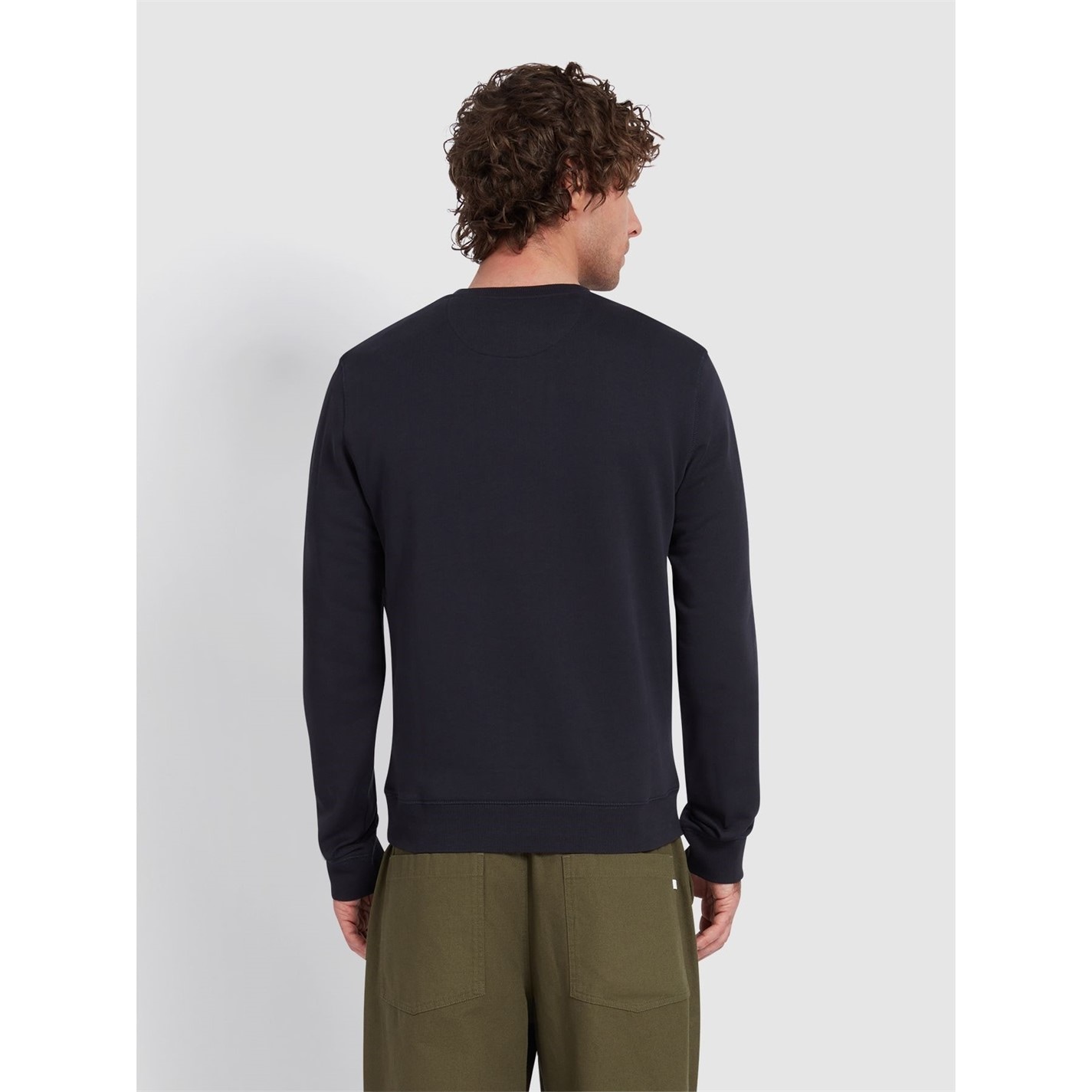 Mikina Farah True Navy 412 6512237 Tim Crew Sweatshirt - 3
