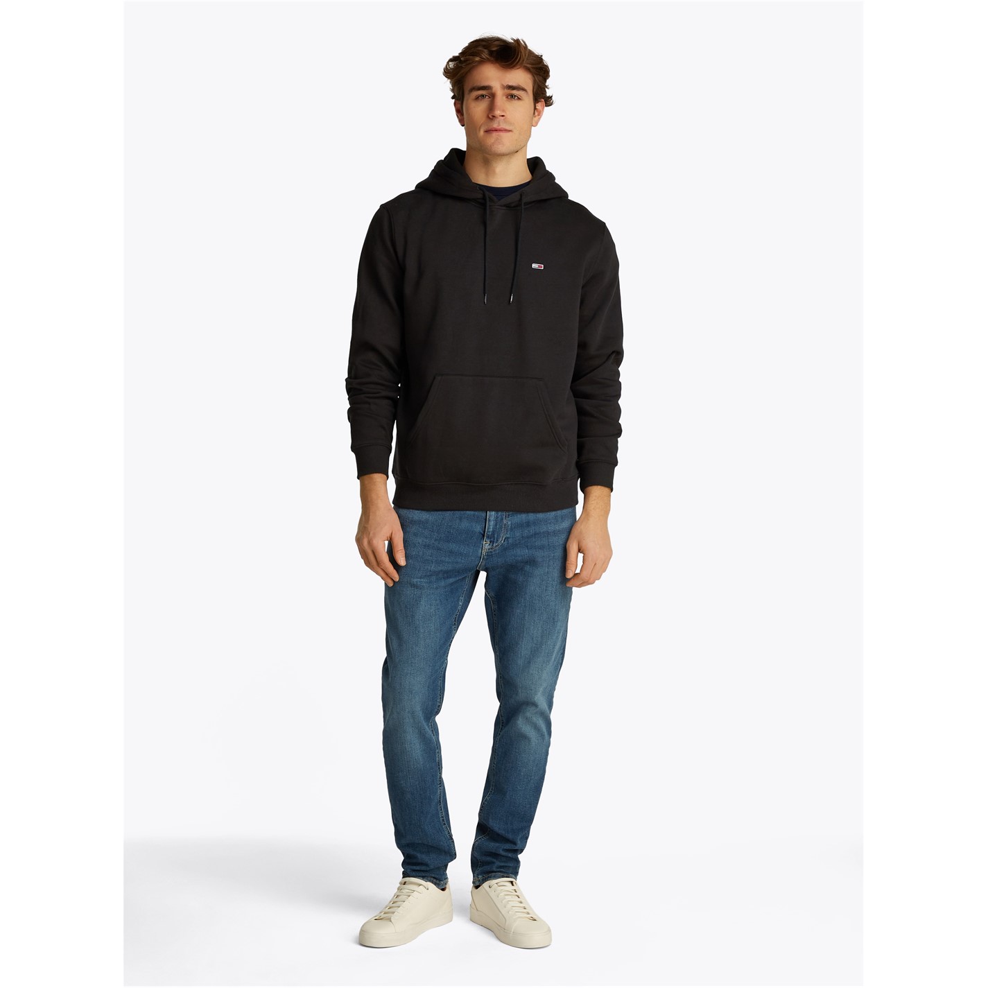 Mikina Tommy Jeans Black 1107885 Small Flag Hoodie - 3