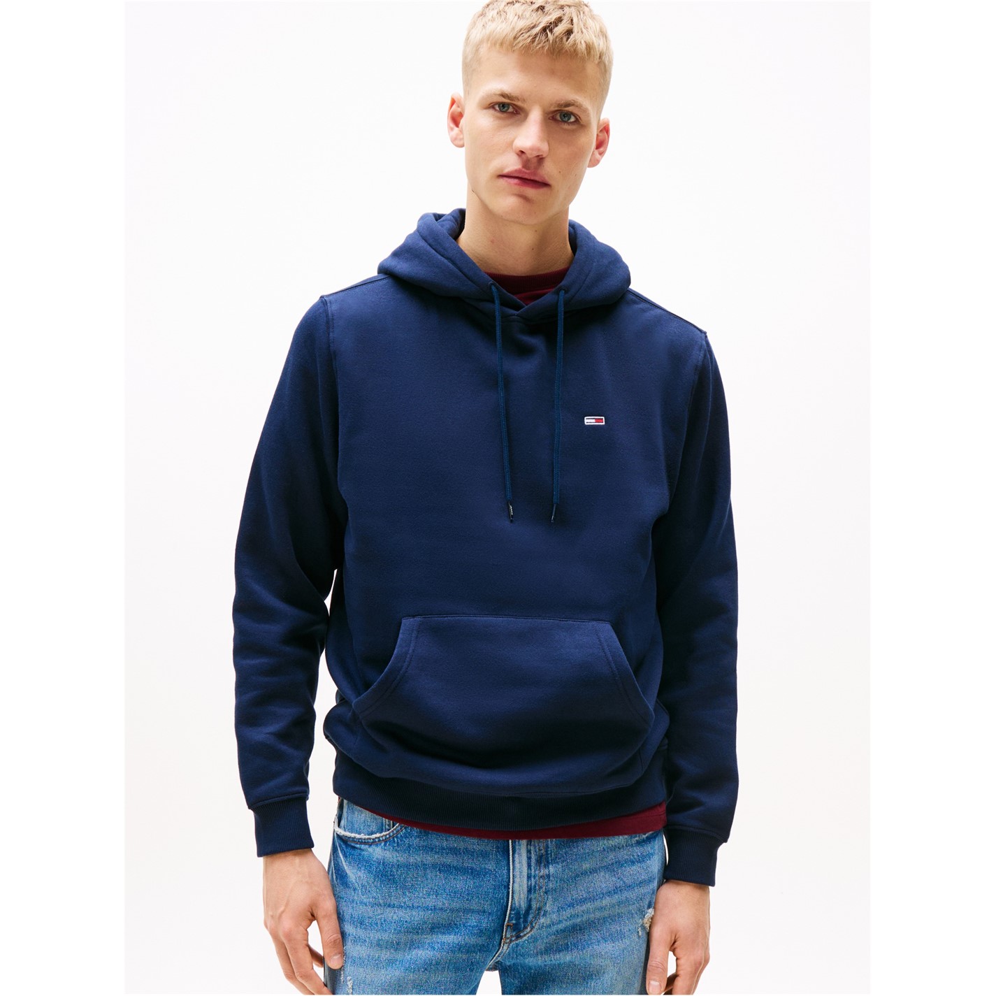 Mikina Tommy Jeans Navy 8438630 Small Flag Hoodie - 3
