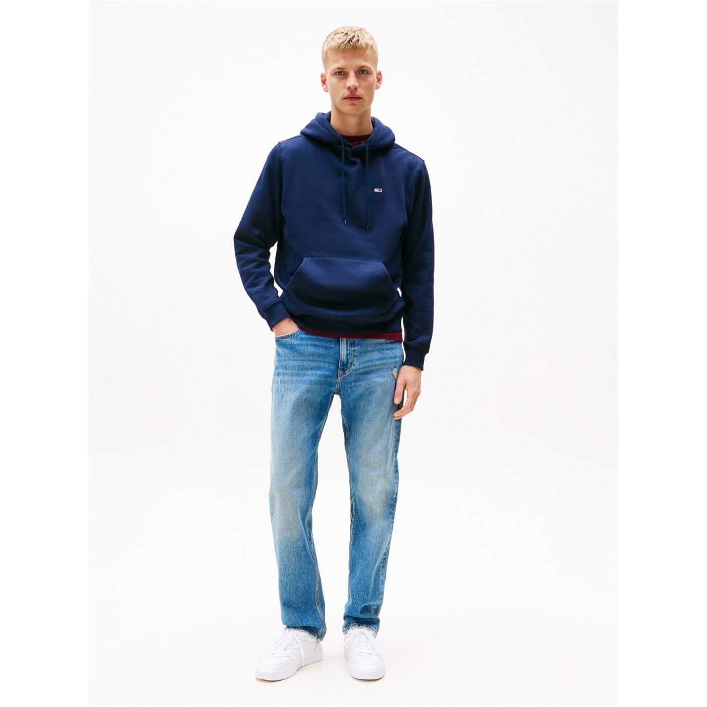 Mikina Tommy Jeans Navy 8438630 Small Flag Hoodie - 5