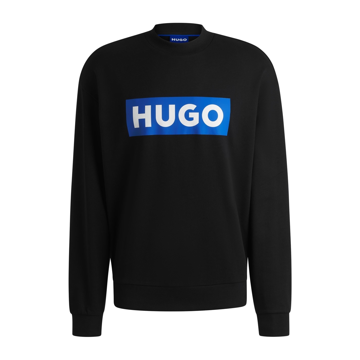 Mikina Hugo Blue 493 7039857 HBW Niero Crew Sweater Mens - 1