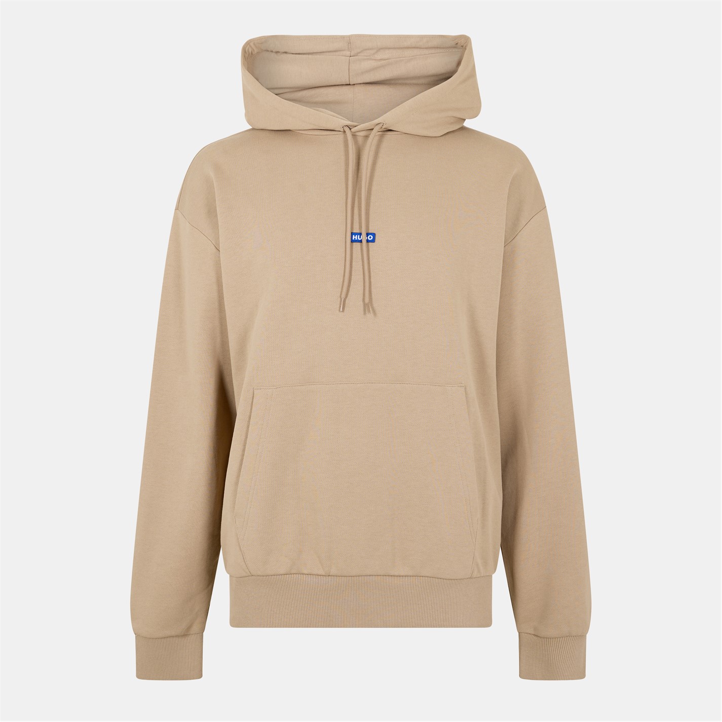 Mikina Hugo Medium Beige 4899796 Logo Label Hoodie - 1