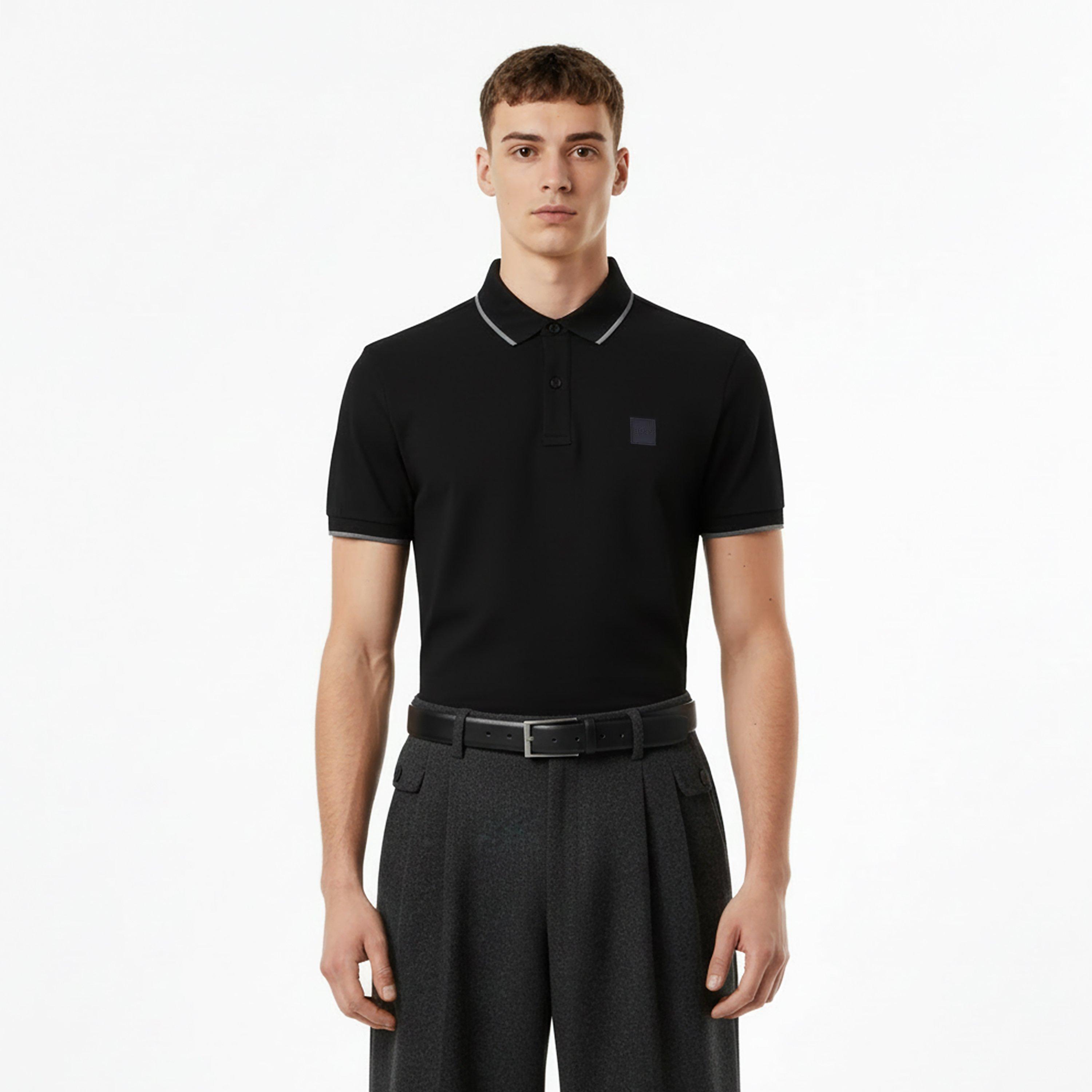 Tričko Boss Black 6523453 Mens BOSS ORANGE Pique Short Sleeve Polo Shirt with Logo Detail - 2