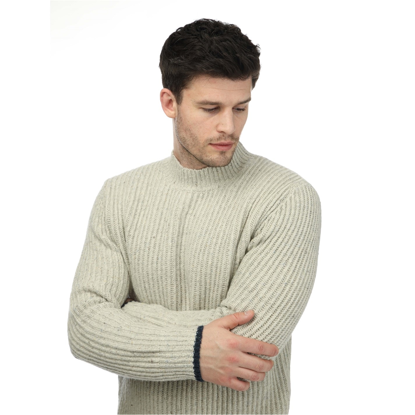 Mikina DOCKERS Egret 7019809 Men's Chunky Mock Sweatshirt - 3
