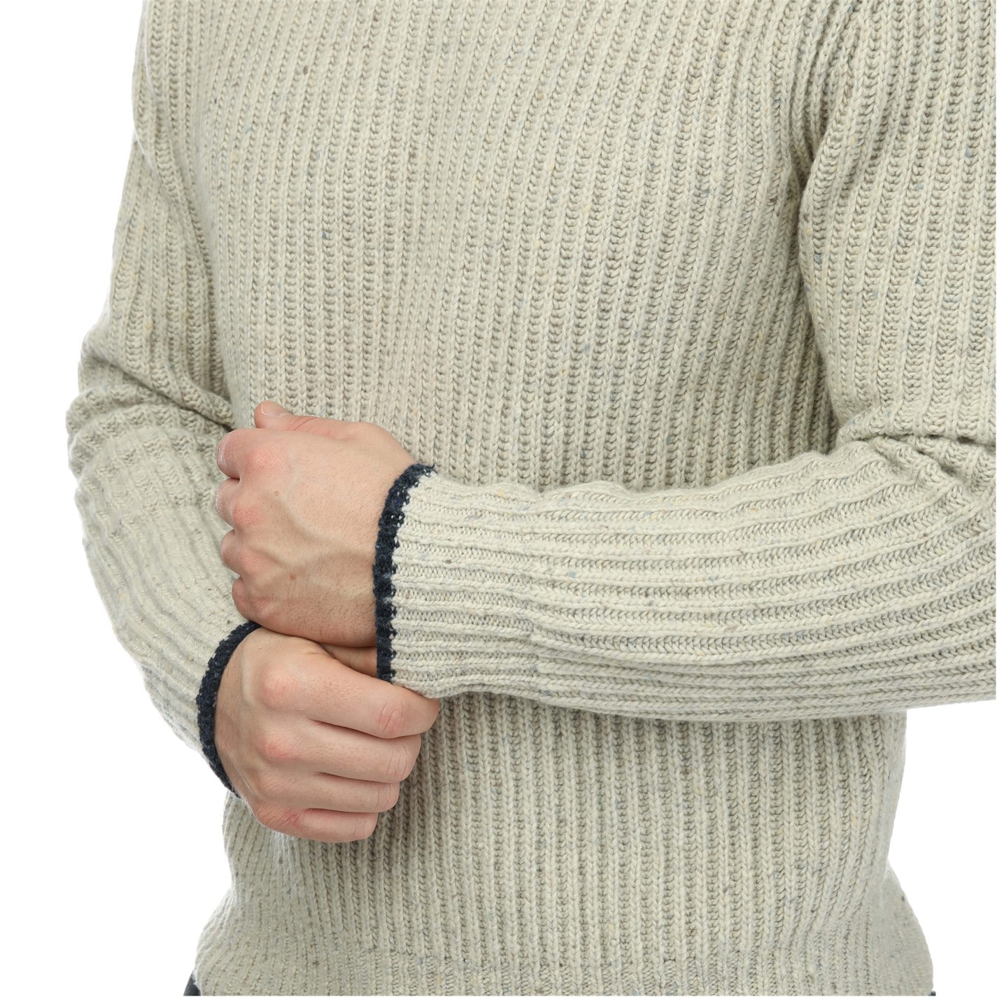 Mikina DOCKERS Egret 7019809 Men's Chunky Mock Sweatshirt - 4