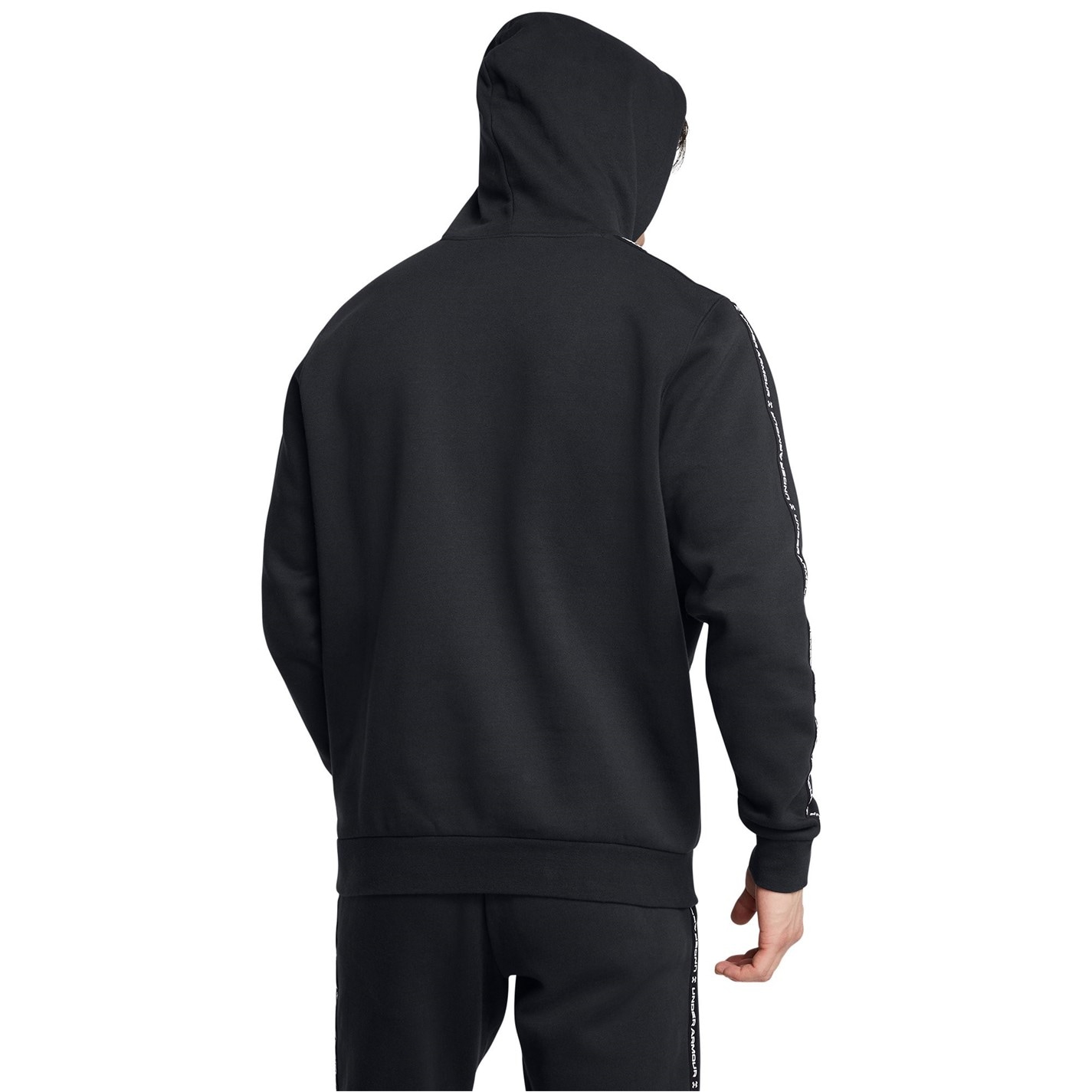 Mikina Under Armour Black 1590287 Men's Icon Fleece Taping Hoodie - 3