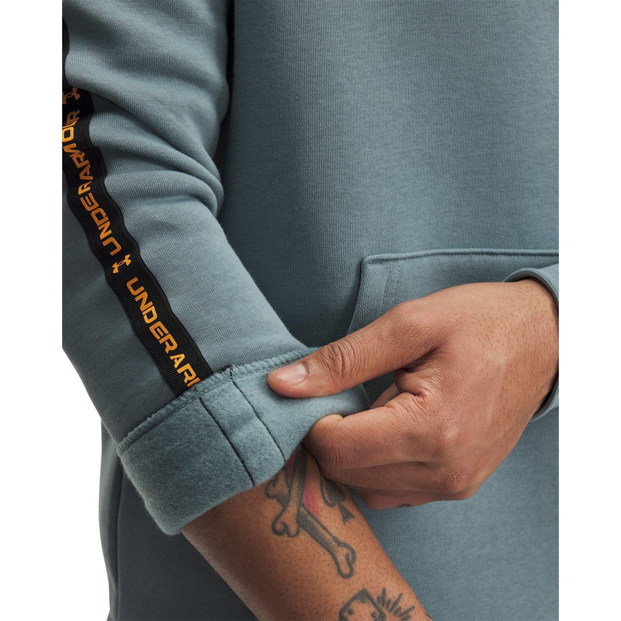 Mikina Under Armour Jasper Blue 3975357 Men's Icon Fleece Taping Hoodie - 2