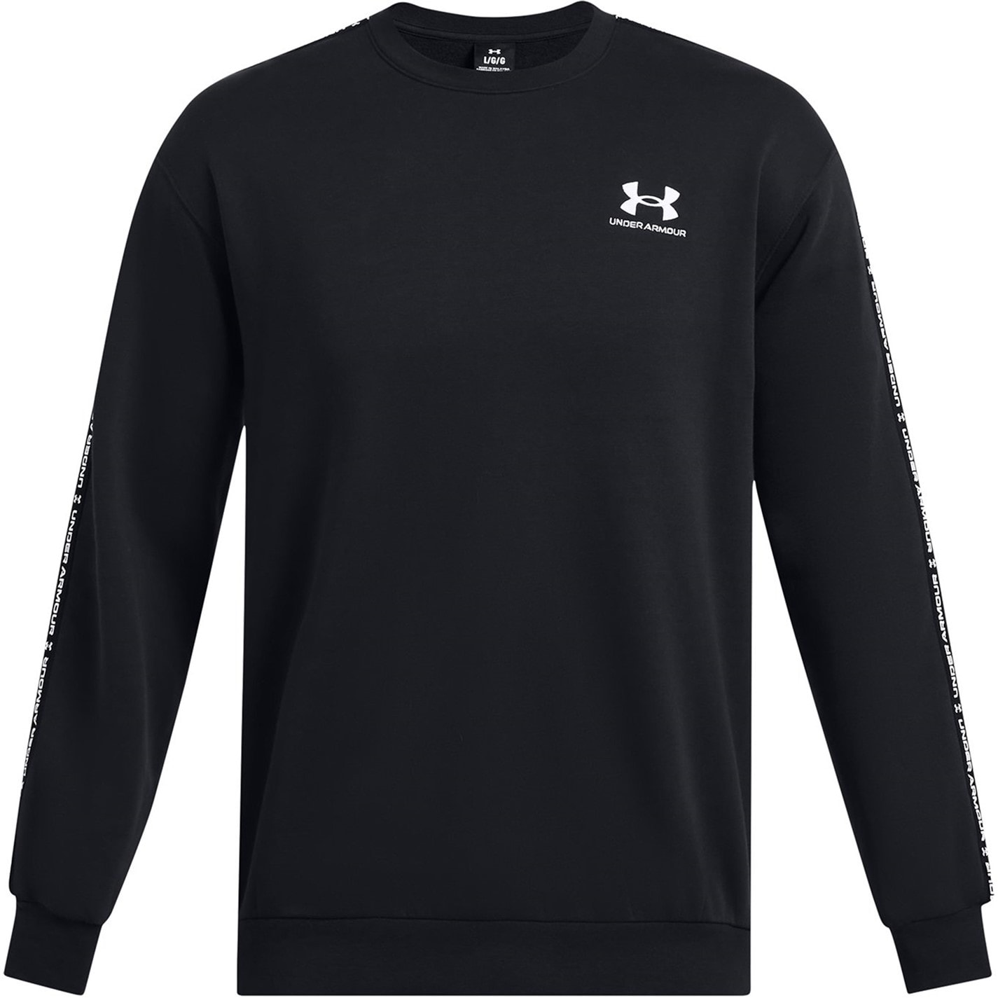 Mikina Under Armour Black 9938073 Men's Icon Fleece Taping Sweatshirt - 1