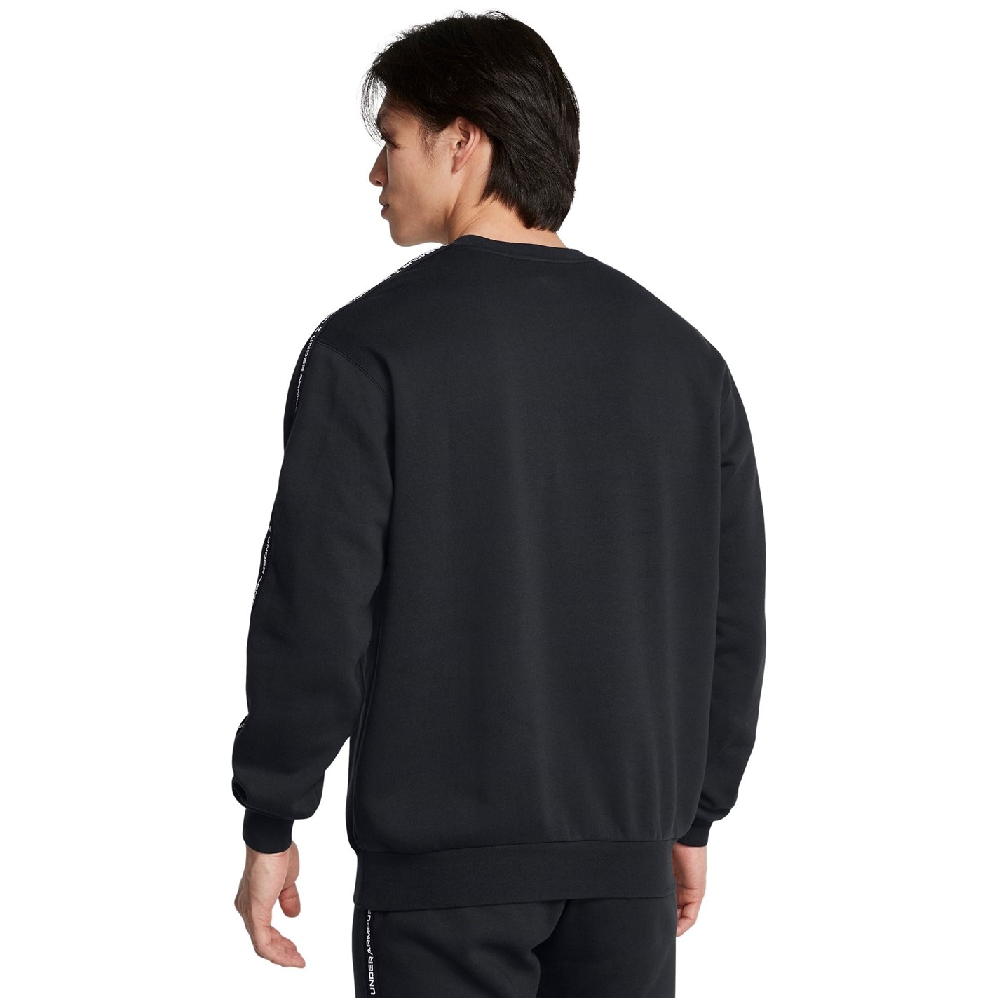 Mikina Under Armour Black 9938073 Men's Icon Fleece Taping Sweatshirt - 3