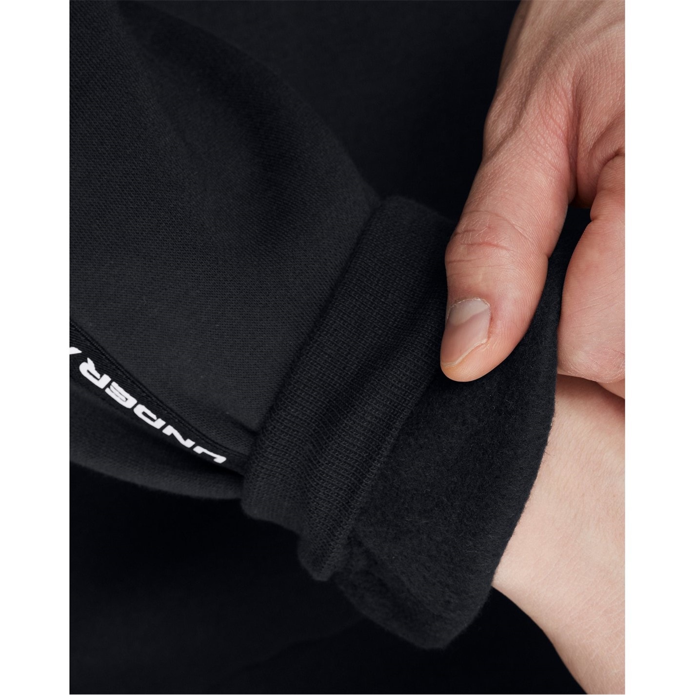 Mikina Under Armour Black 9938073 Men's Icon Fleece Taping Sweatshirt - 5
