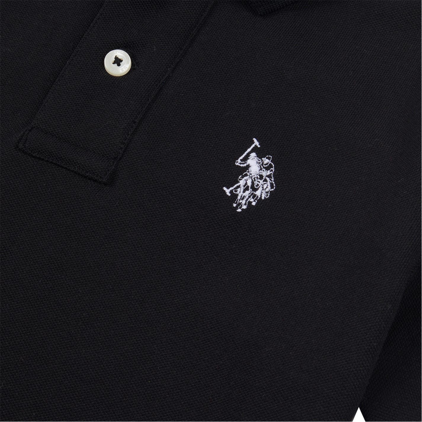 Tričko US Polo Assn Black 6832626 Kids' Short-Sleeve Polo Shirt - 5