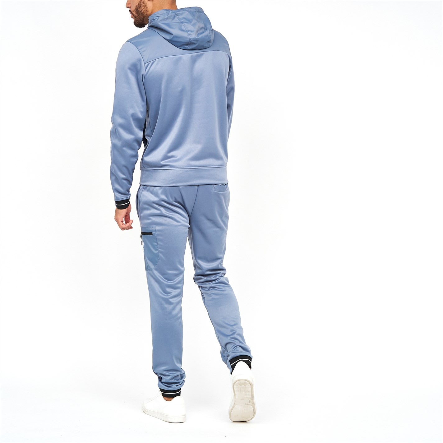 Mikina Crosshatch Steel Blue 1645818 Zip Thru Tracktop - 3