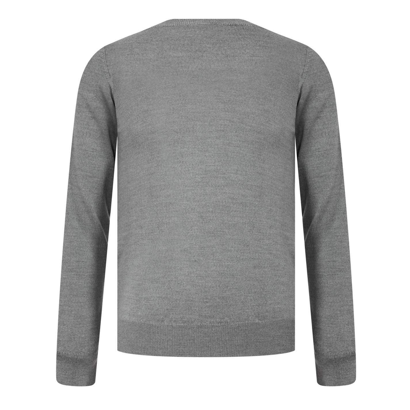 Mikina Lyle and Scott Grey Melange 6917847 Merrick V-Neck Jumper - 2