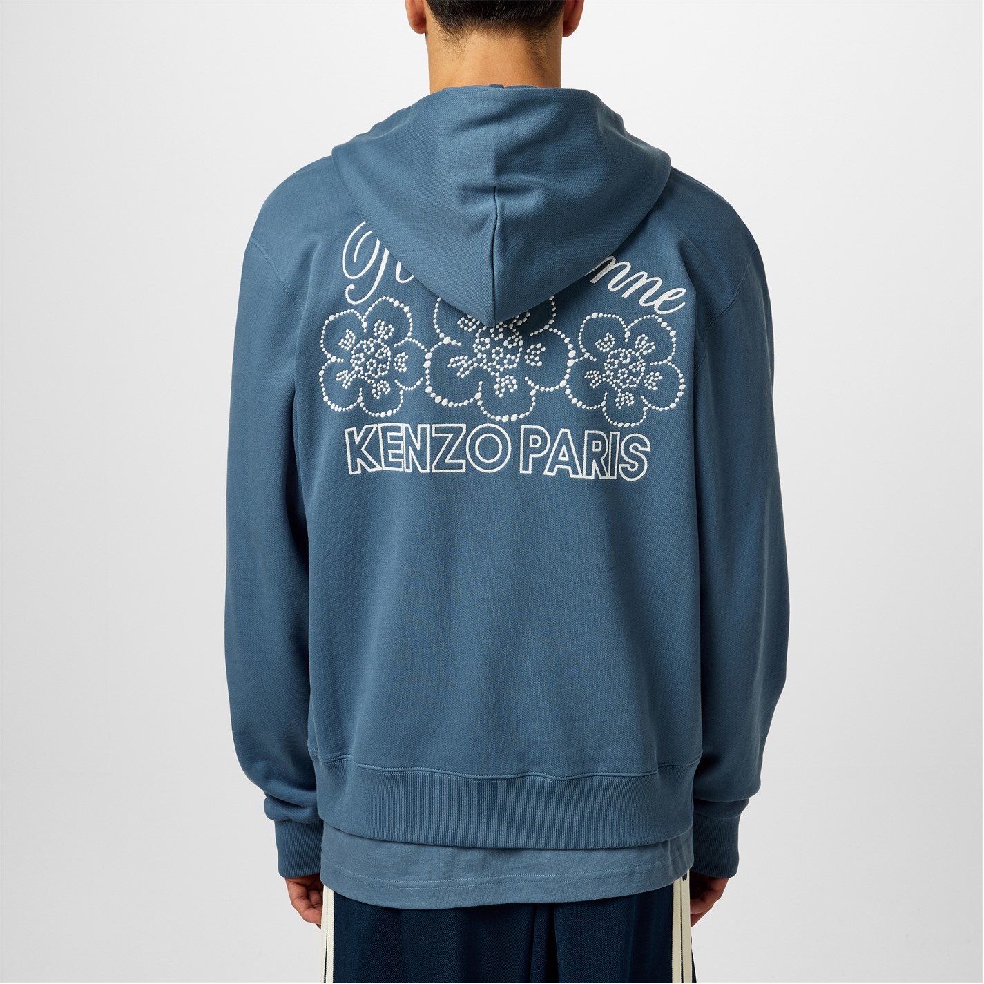 Mikina KENZO Blue 7767764 Constellation Embroidered Hoodie - 3